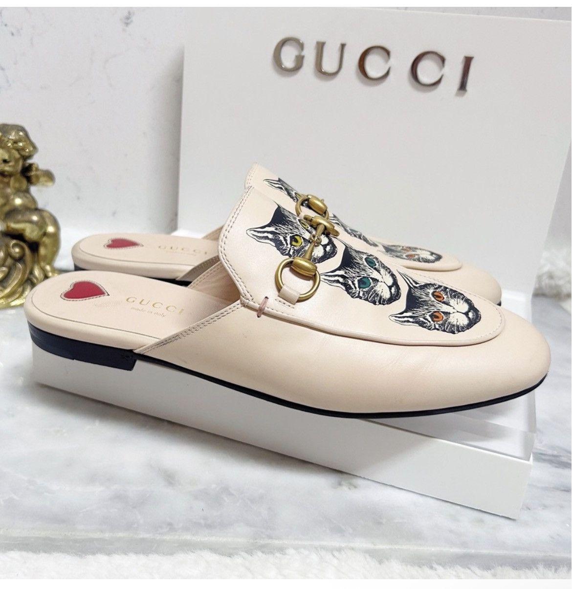 Gucci Authentic Gucci Cat Horsebit Leather Princeton Mules Size US 7 / IT 37 - 4 Thumbnail