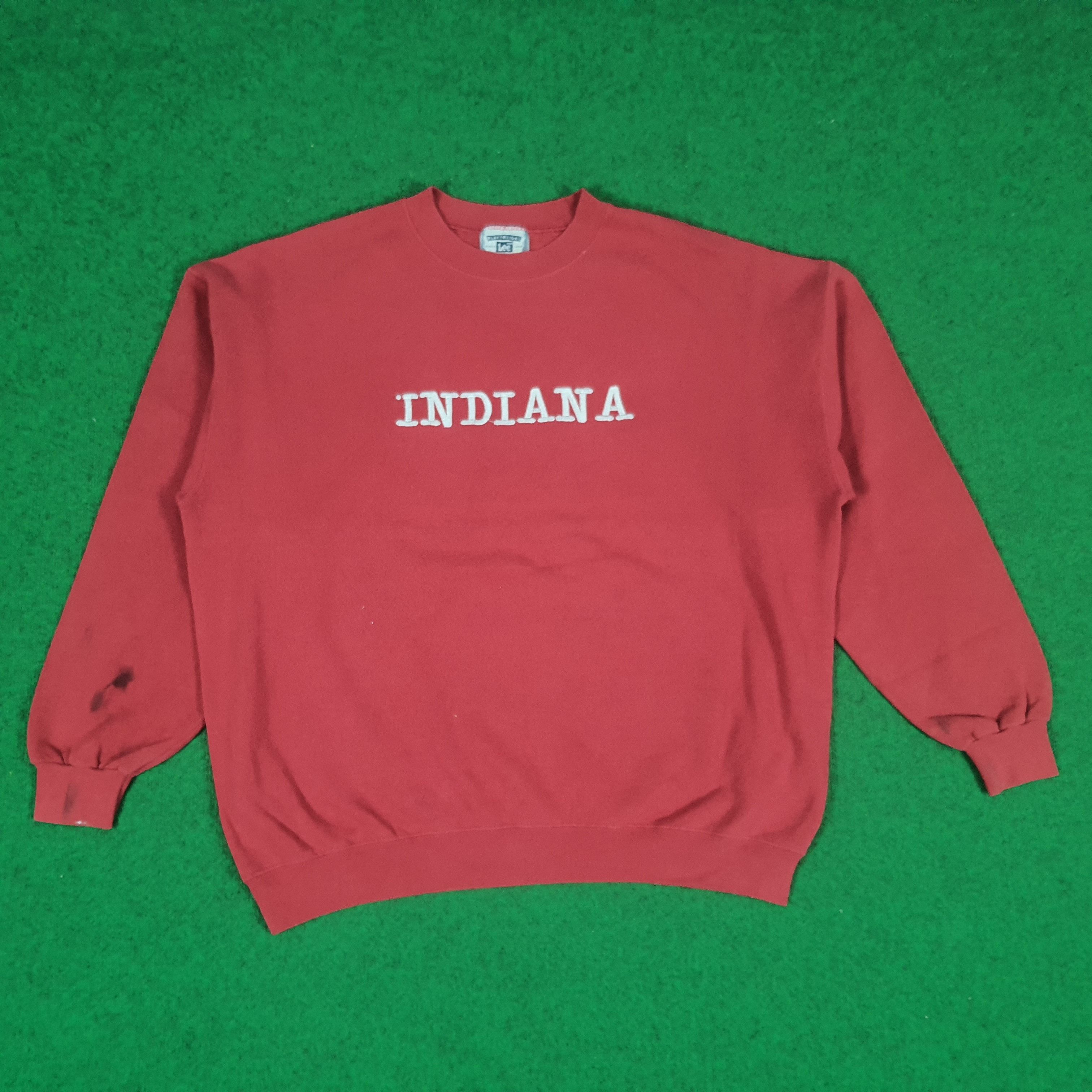 Vintage Vintage Indiana Embroidery Spell Out Sweatshirts Size US XL / EU 56 / 4 - 1 Thumbnail