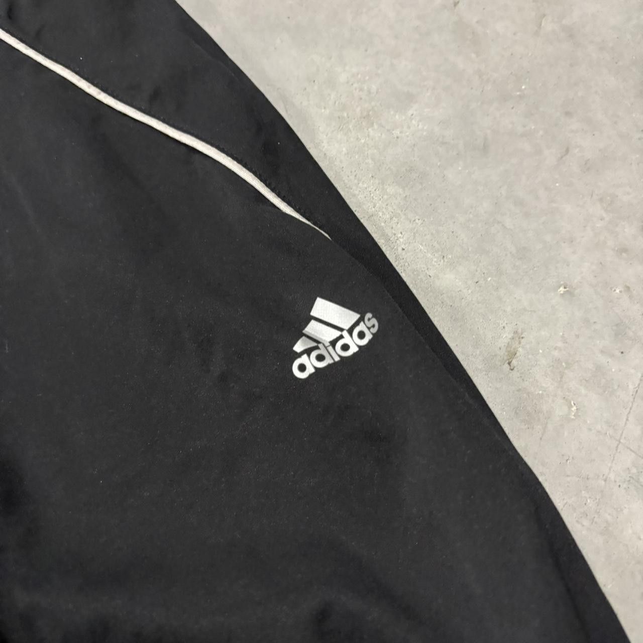 Adidas × Vintage Crazy Vintage Y2K/2000s Black Adidas Essential Track Pants! Size US 34 / EU 50 - 5 Thumbnail