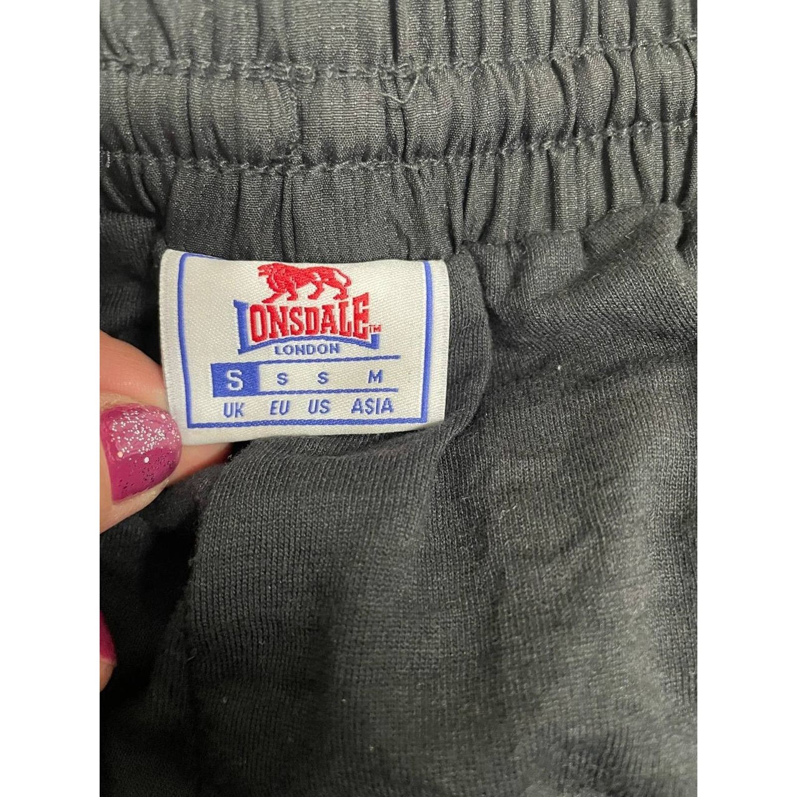 Lonsdale × Vintage Vintage Lonsdale Black Pants Lightweight Stripe Track Style Size US 30 / EU 46 - 4 Thumbnail
