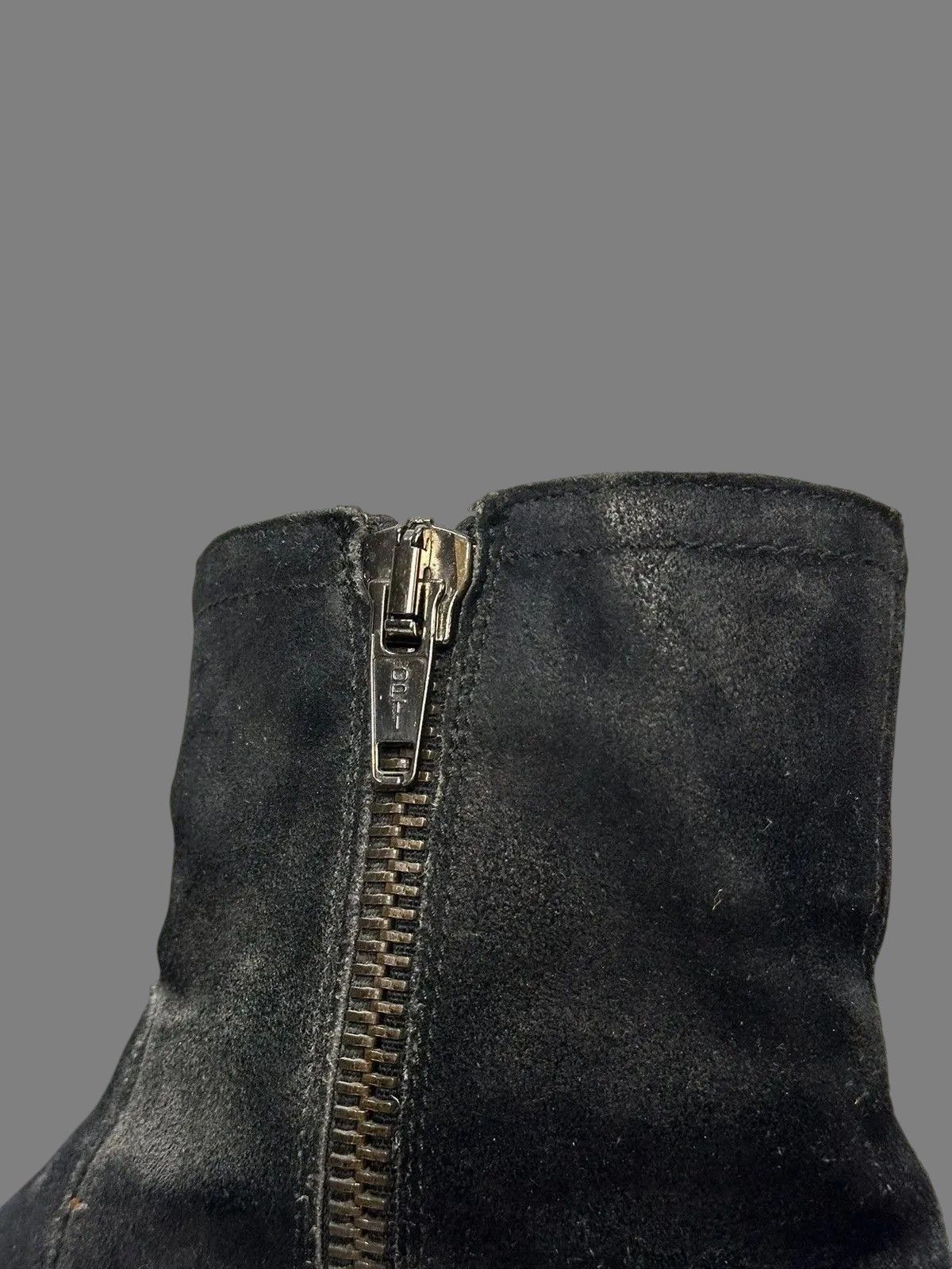 If Six Was Nine Italy Leather Mens Boots AS98 Meltal Zip Rick Owens Style Size US 8 / EU 41 - 8 Thumbnail