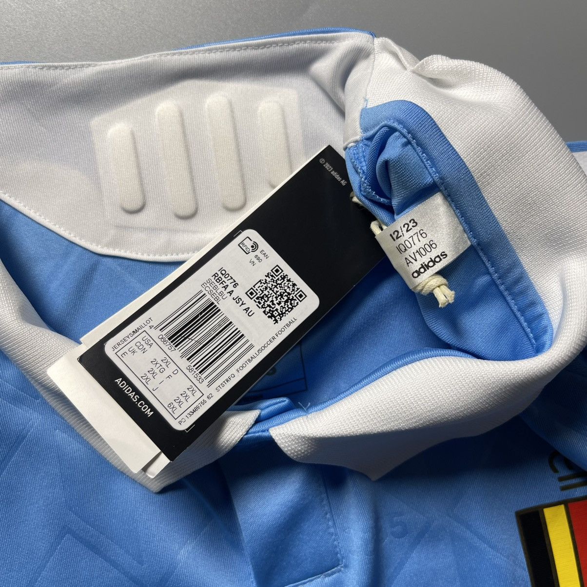 Adidas × Vintage NWT BELGIUM ADIDAS 2024 EURO FOOTBALL AWAY JERSEY #10 TINTIN Size US XXL / EU 58 / 5 - 8 Thumbnail