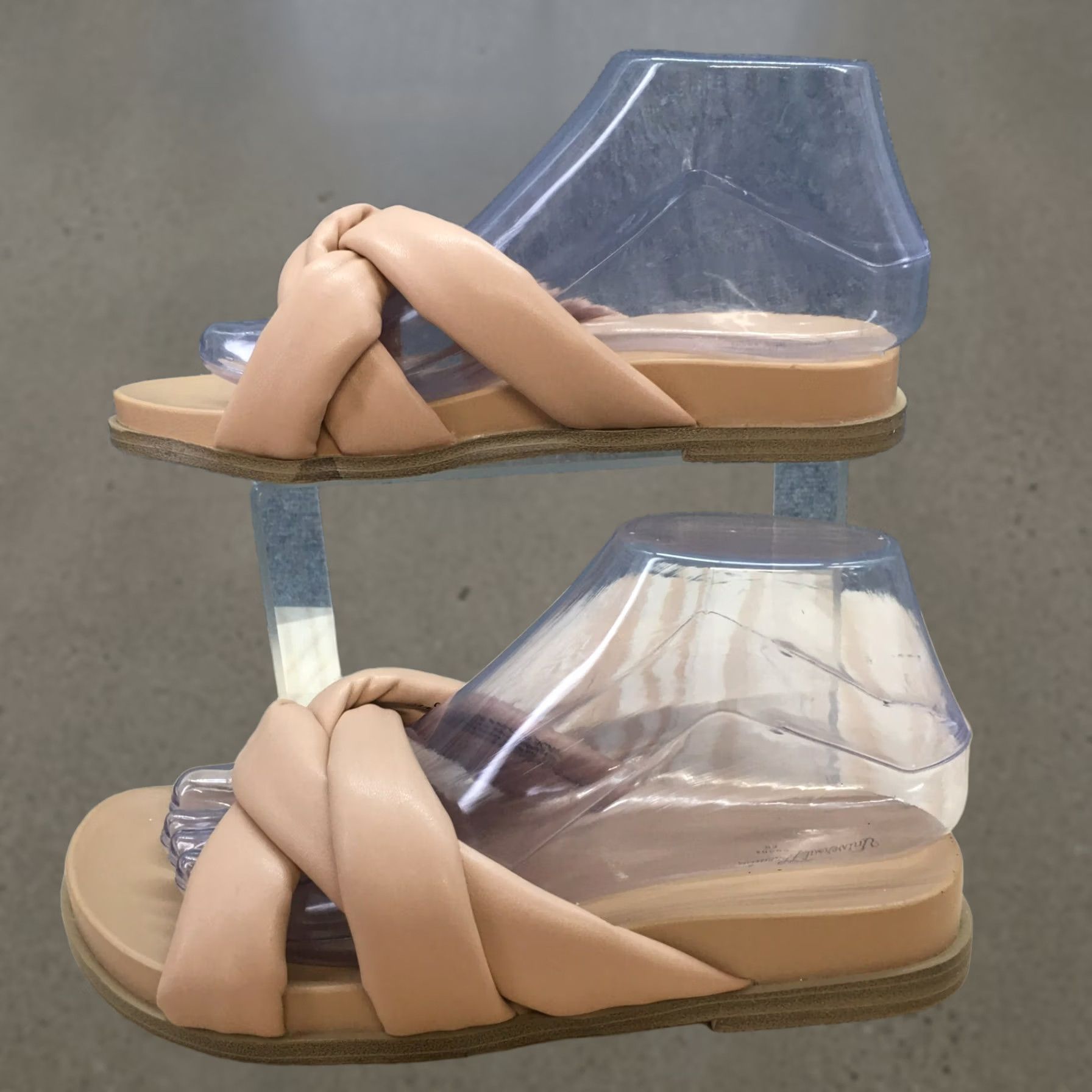 Vintage Universal Thread Sandal Womens 6.5 Cosette Padded Slide Beige Faux Leather Size US 7 / IT 37 - 1 Thumbnail
