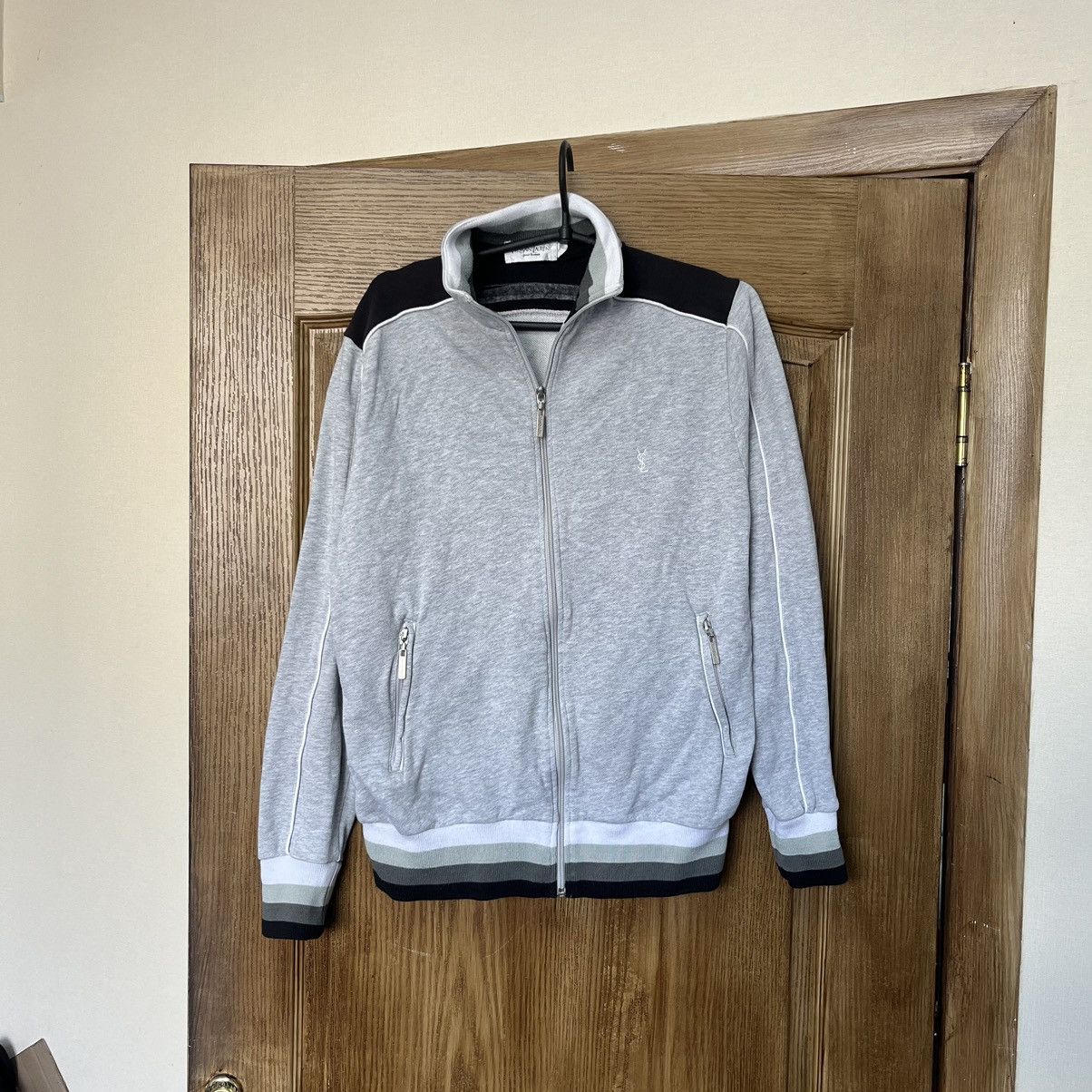 Yves Saint Laurent YSL Hoodie Sweatshirt Zip YSL Sweatshirt YSL Size US S / EU 44-46 / 1 - 1 Thumbnail