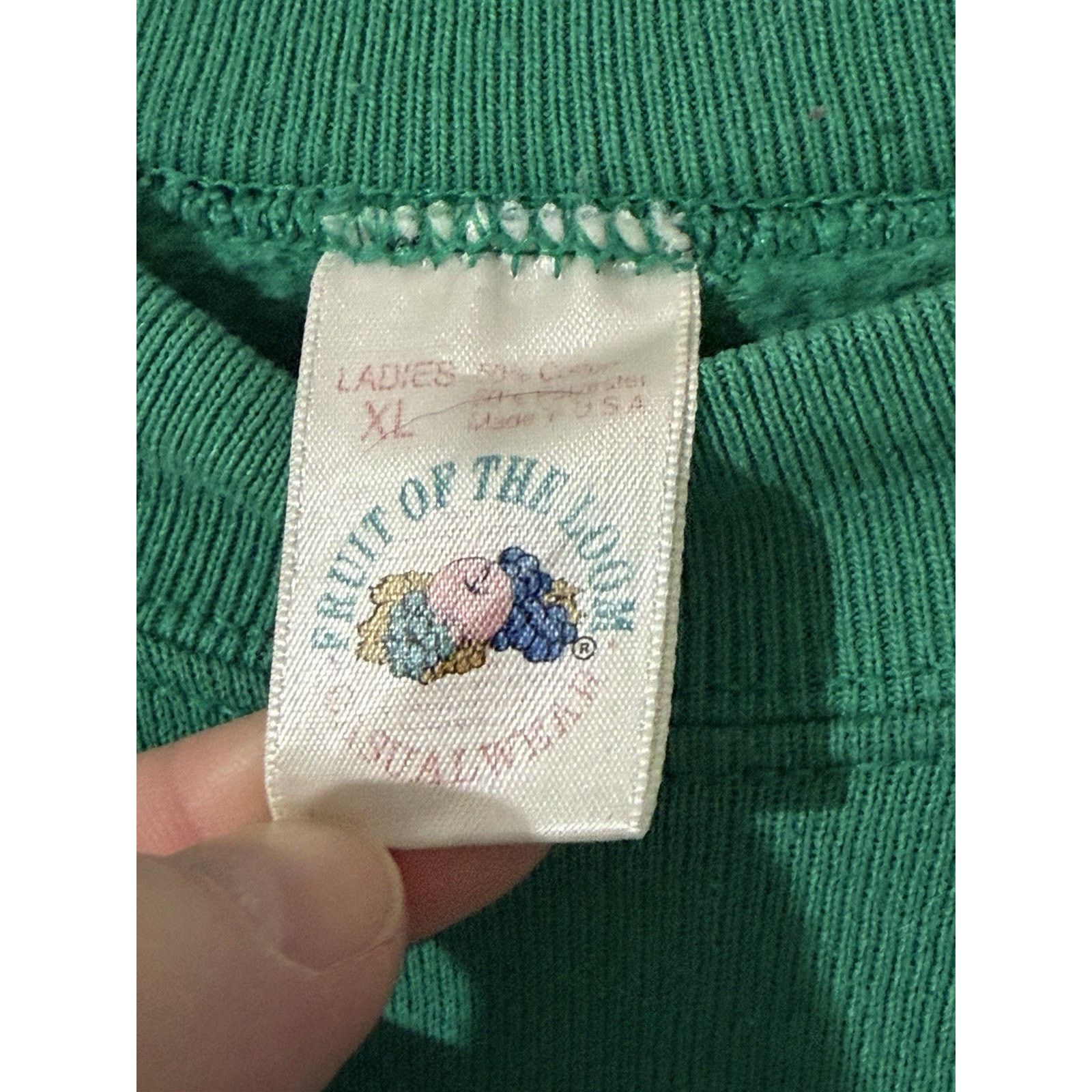 Fruit Of The Loom Vintage Fruit of the Loom Sweatshirt Womens Sz XL Green Size XL / US 12-14 / IT 48-50 - 3 Thumbnail