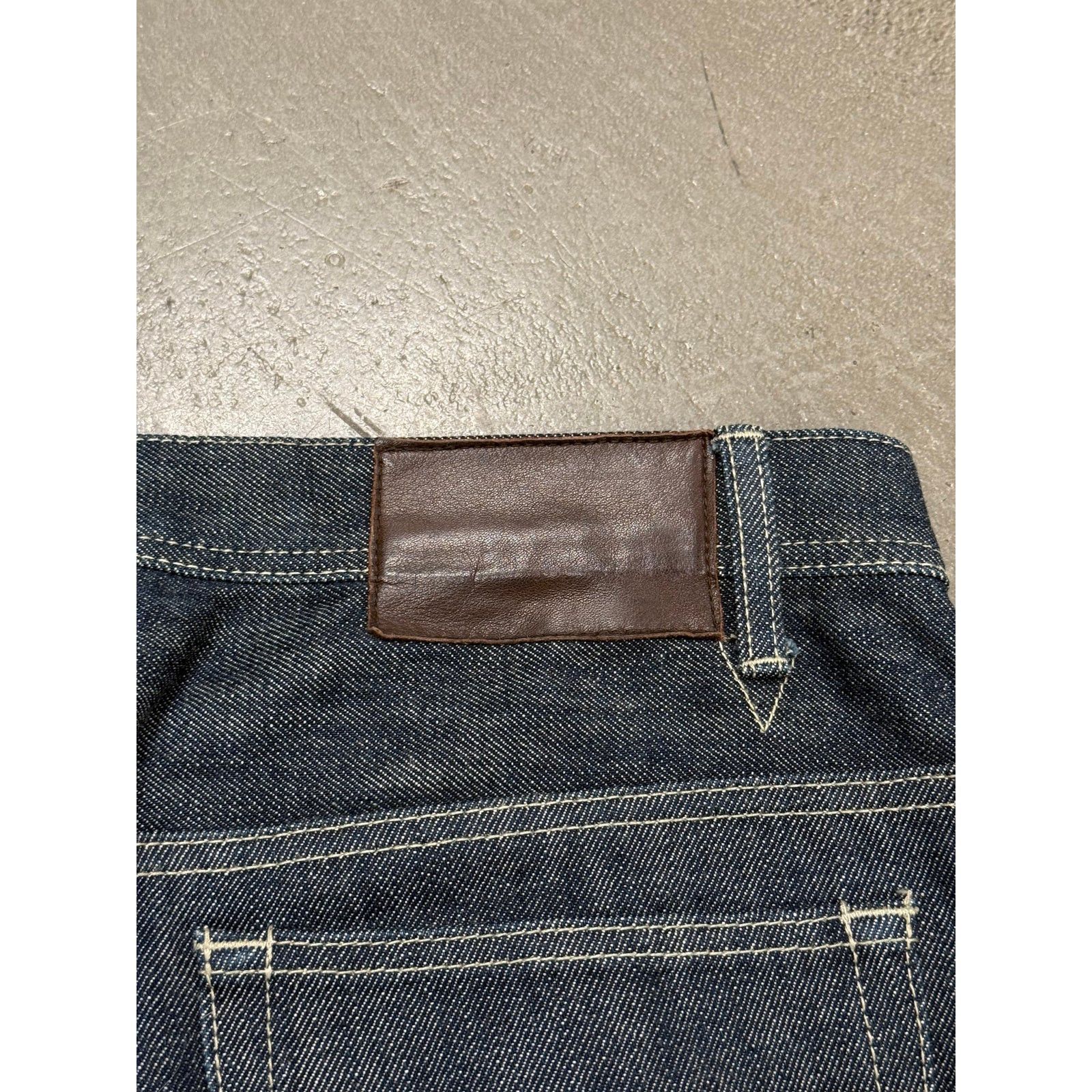 Yohji Yamamoto 2000s Yohji Yamamoto raw wide leg jeans Size ONE SIZE - 6 Thumbnail