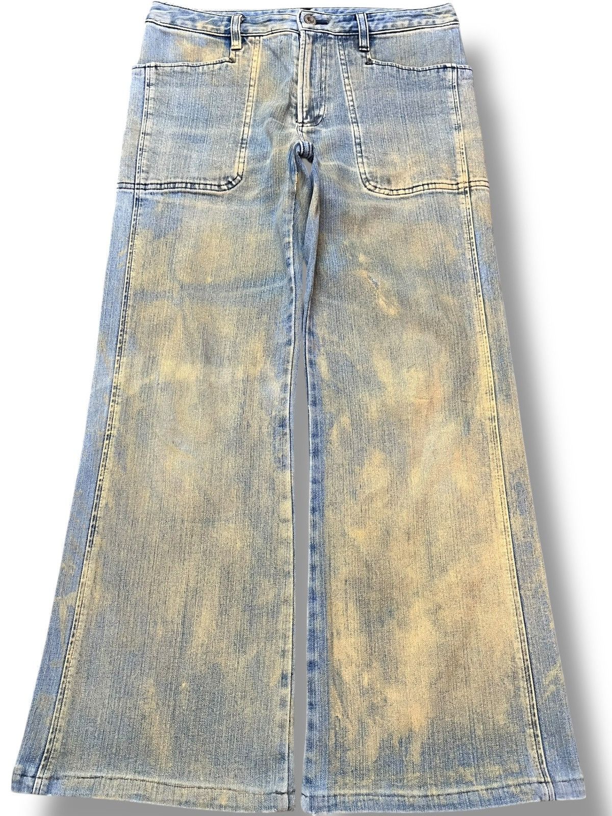 Michel Klein Vintage A.V.V Michael Klien Baggy Skater Mudwash Denim Size US 30 / EU 46 - 1 Thumbnail