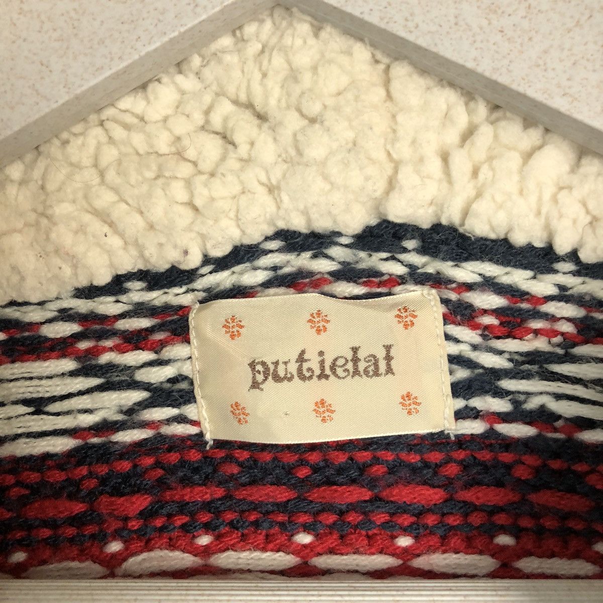 Homespun Knitwear × Japanese Brand Putietal art Dark Blue Hoodie knitwear #A270 Size L / US 10 / IT 46 - 9 Thumbnail