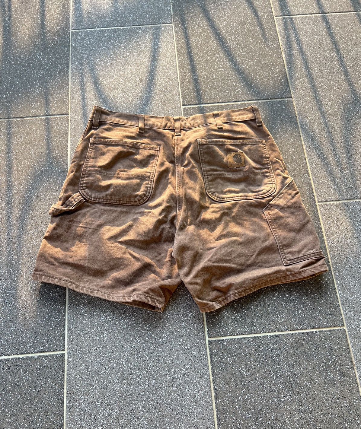 Carhartt × Vintage Carhartt Shorts Carpenter cargo Work Shorts Y2K Size US 36 / EU 52 - 3 Thumbnail