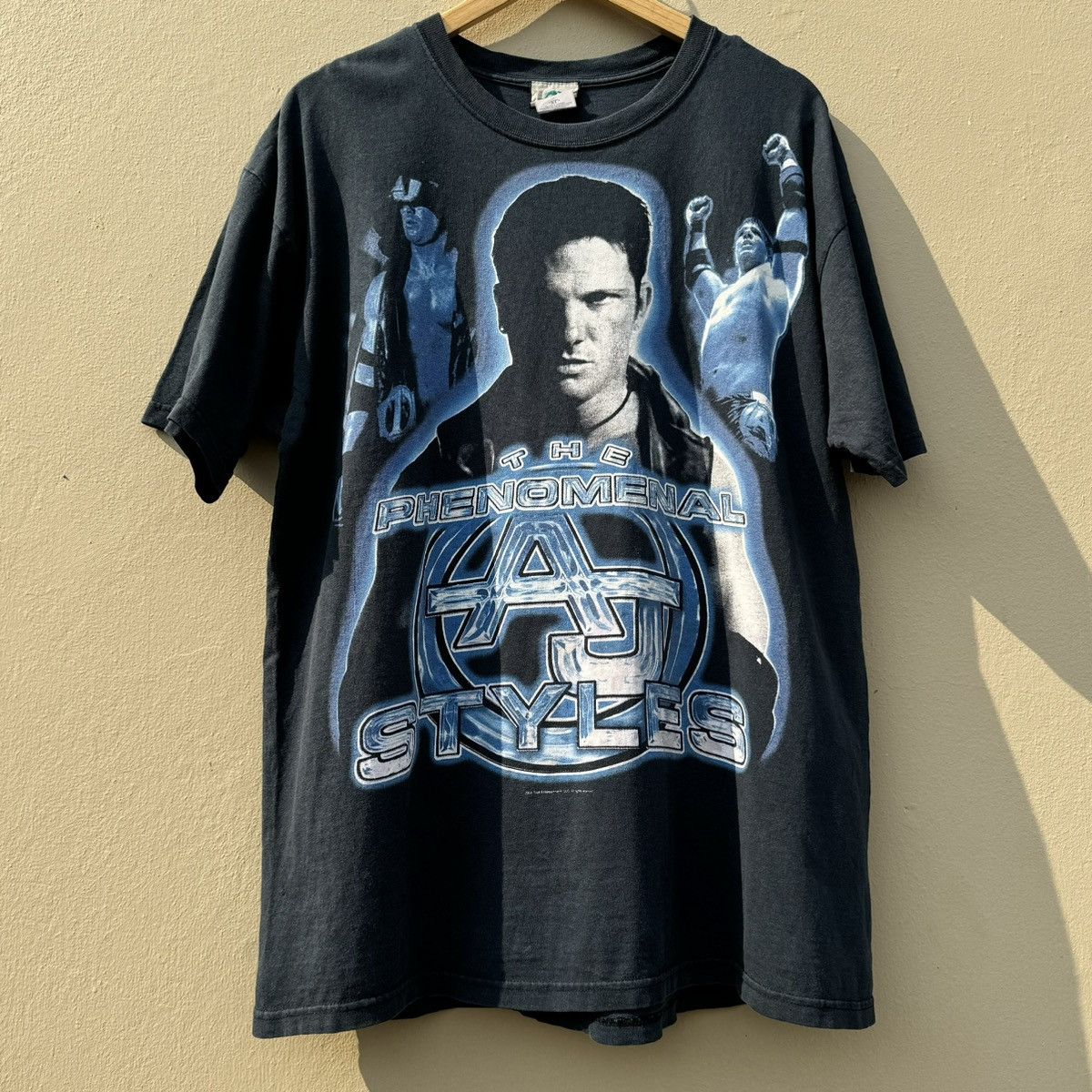 image of Vintage Tna Aj Style 2004 Tee in Black, Men's (Size XL)