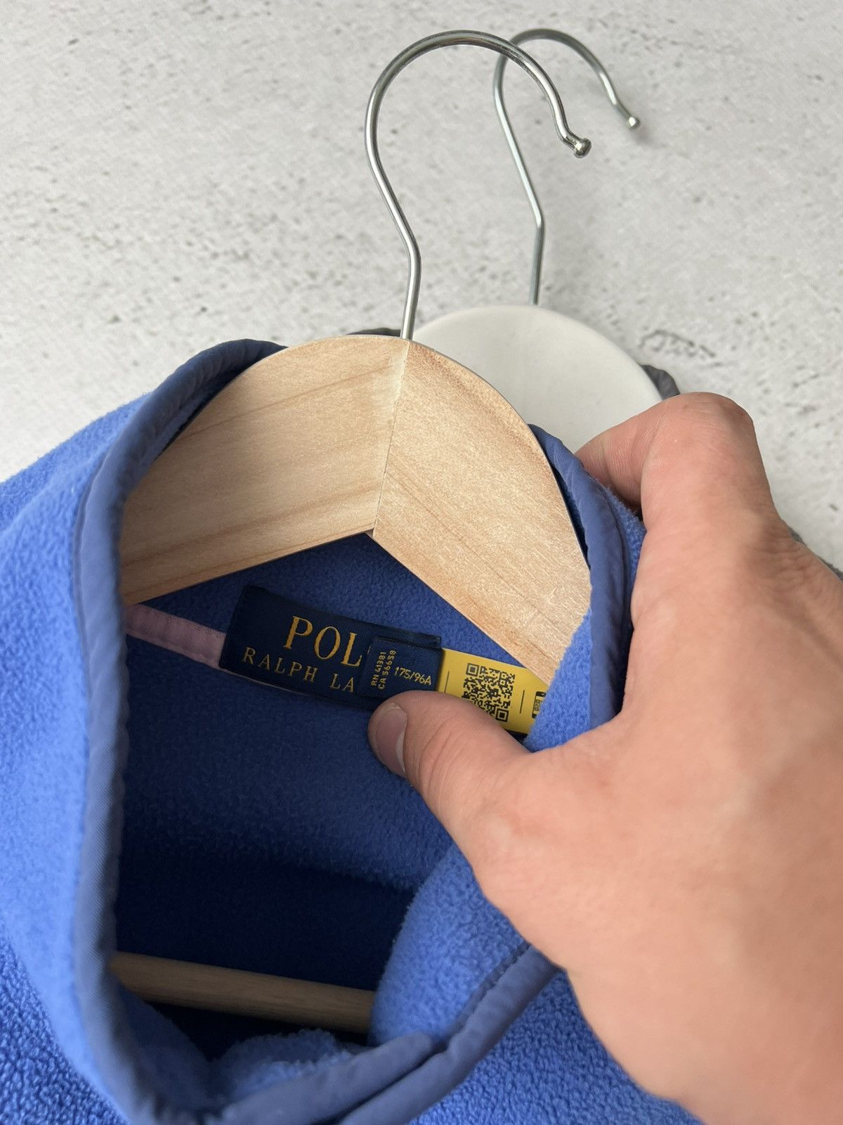 Polo Ralph Lauren 💙 Ralph Lauren Blue Fleece Pullover Pockets M Rare Size US M / EU 48-50 / 2 - 8 Thumbnail