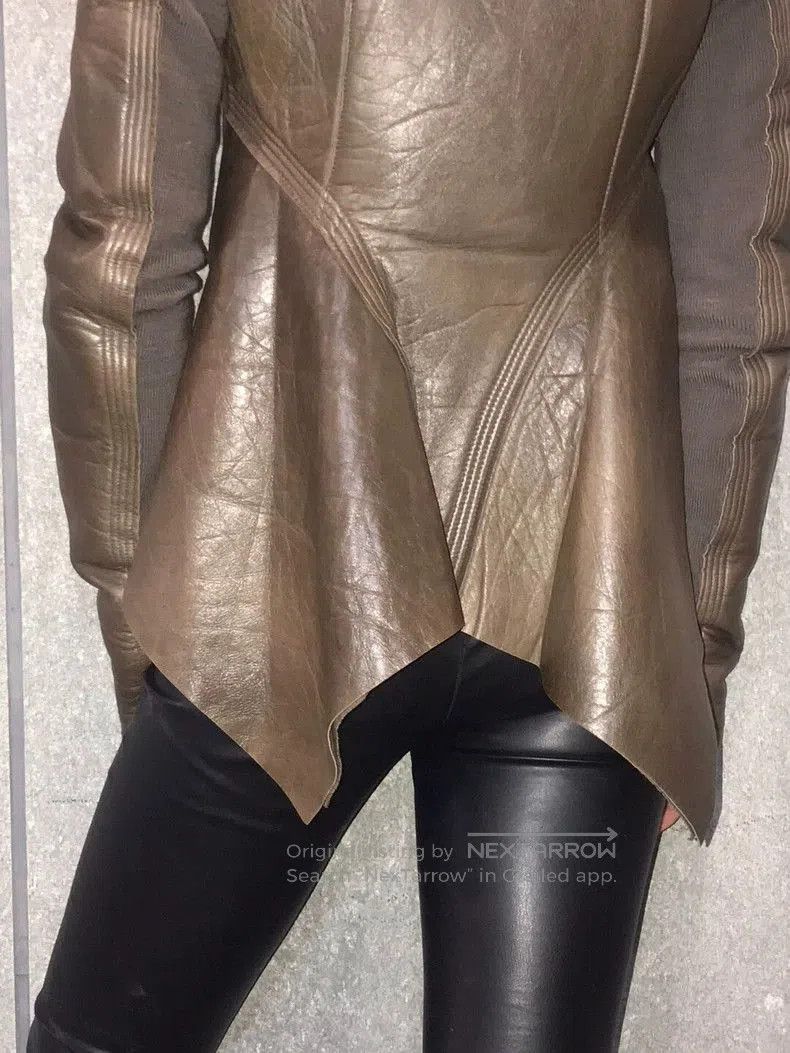 Rick Owens Rick Owens Leather Knit Jacket. Size US M / EU 48-50 / 2 - 6 Thumbnail
