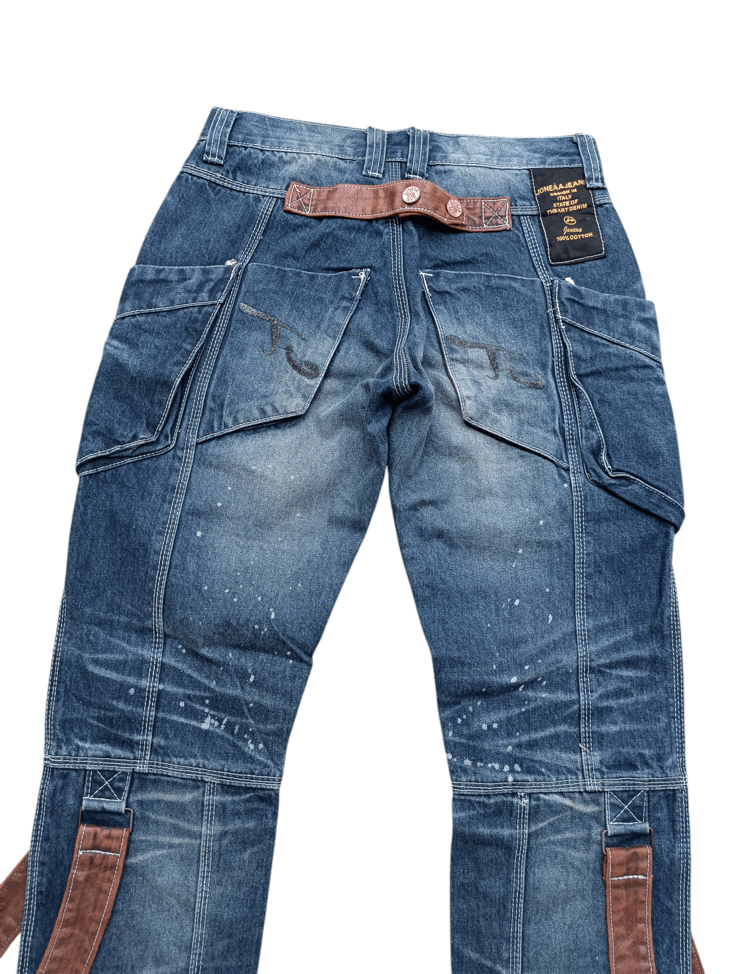 Hysteric Glamour RARE Joneaa Multi Pocket Design Knee Strap Jeans Size US 30 / EU 46 - 11 Thumbnail
