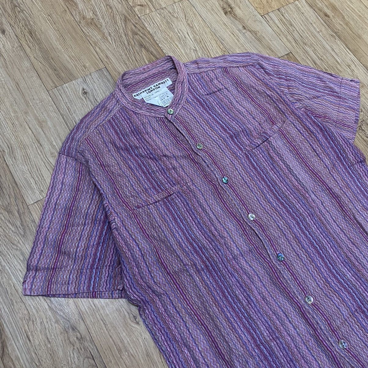 Katharine Hamnett London 90s Katharine Hamnett Collar Shanghai Button Up Shirt Size US M / EU 48-50 / 2 - 2 Thumbnail