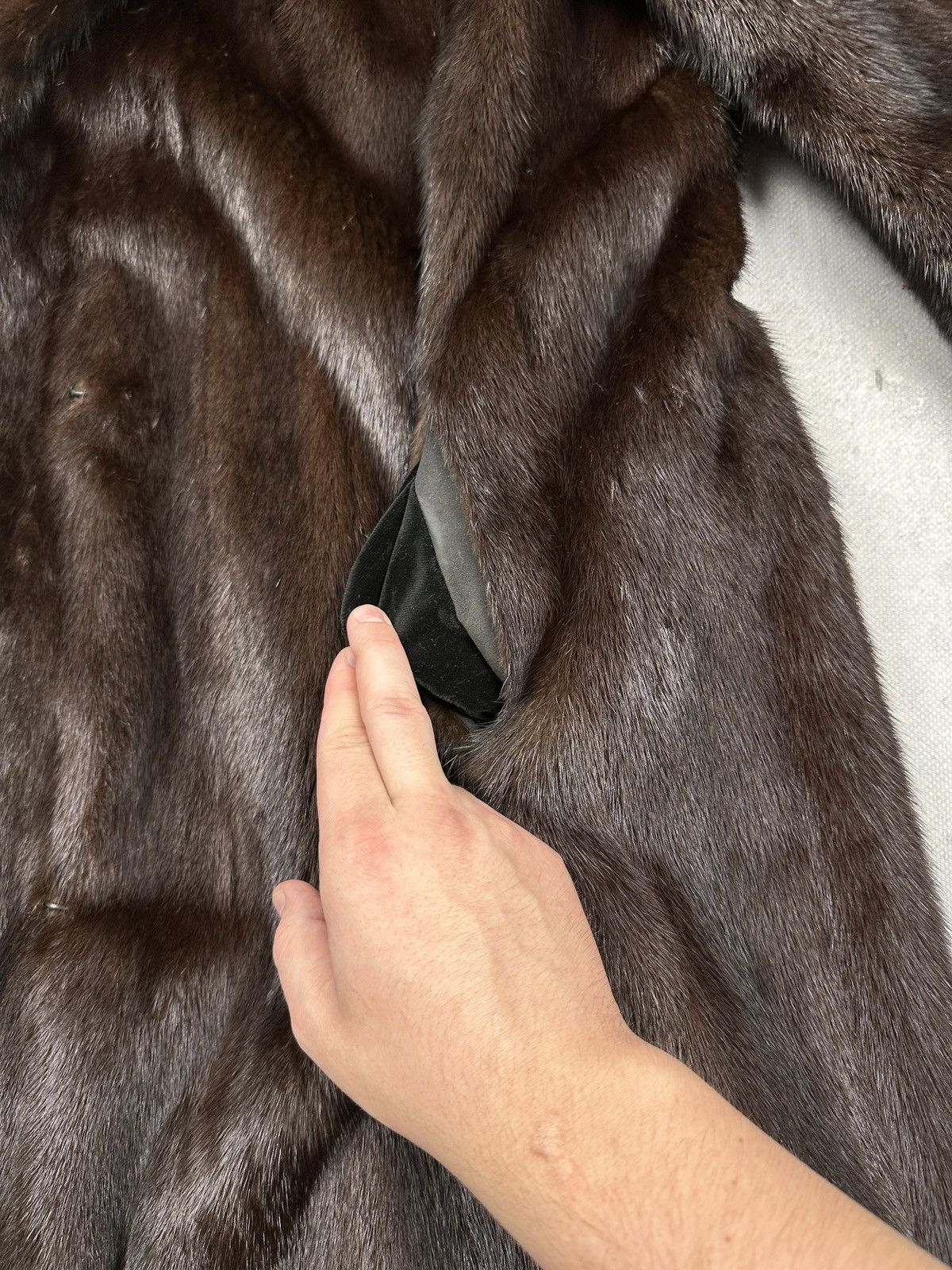 Sagafurs Rare Vintage SAGA Mink Royal Brown Full-Length Fur Lux Coat Size L / US 10 / IT 46 - 22 Thumbnail