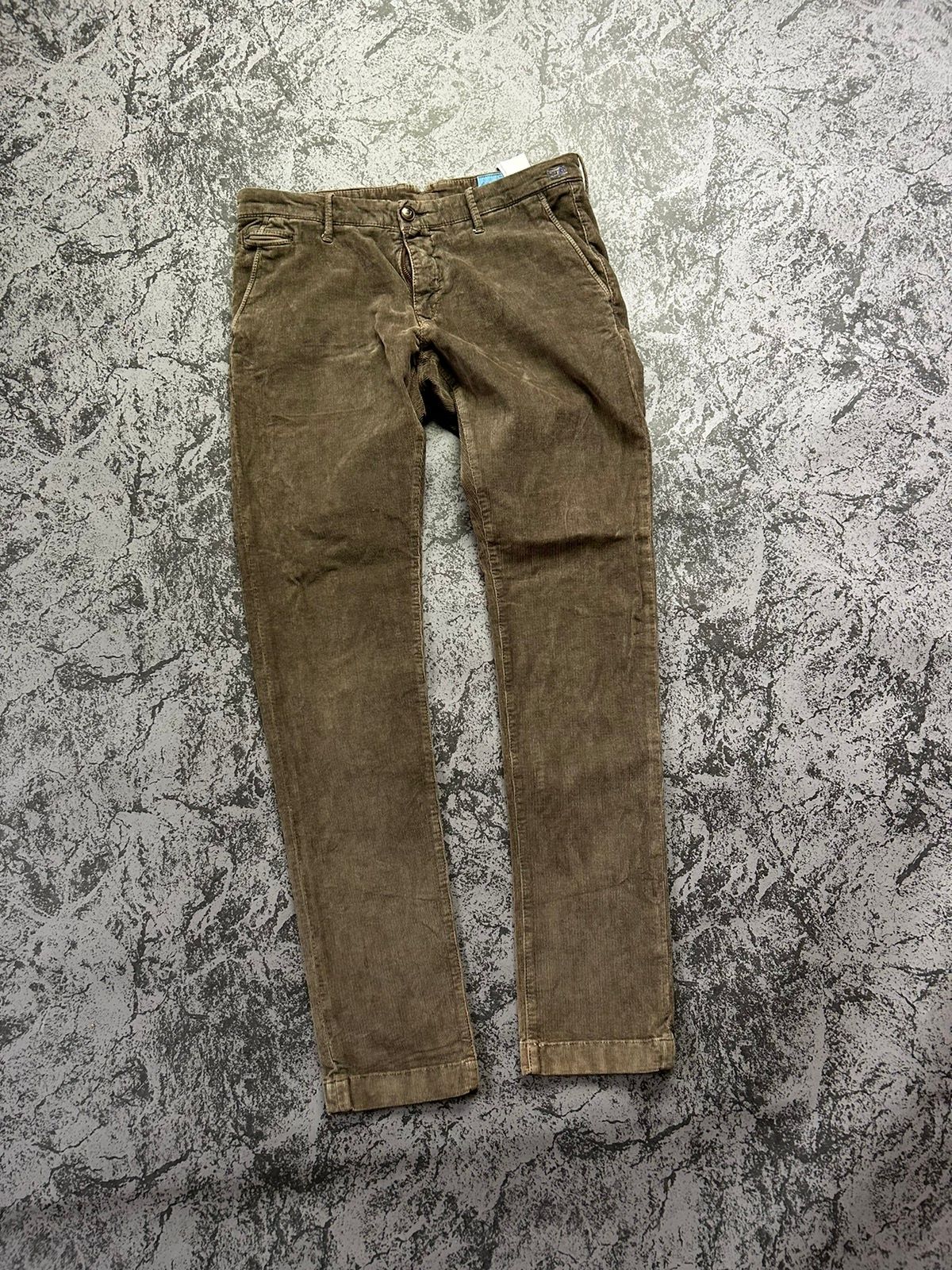 Pre-owned Jacob Cohen X Vintage Corduroy Jacob Cohen Jeans Pants Velvet Brown