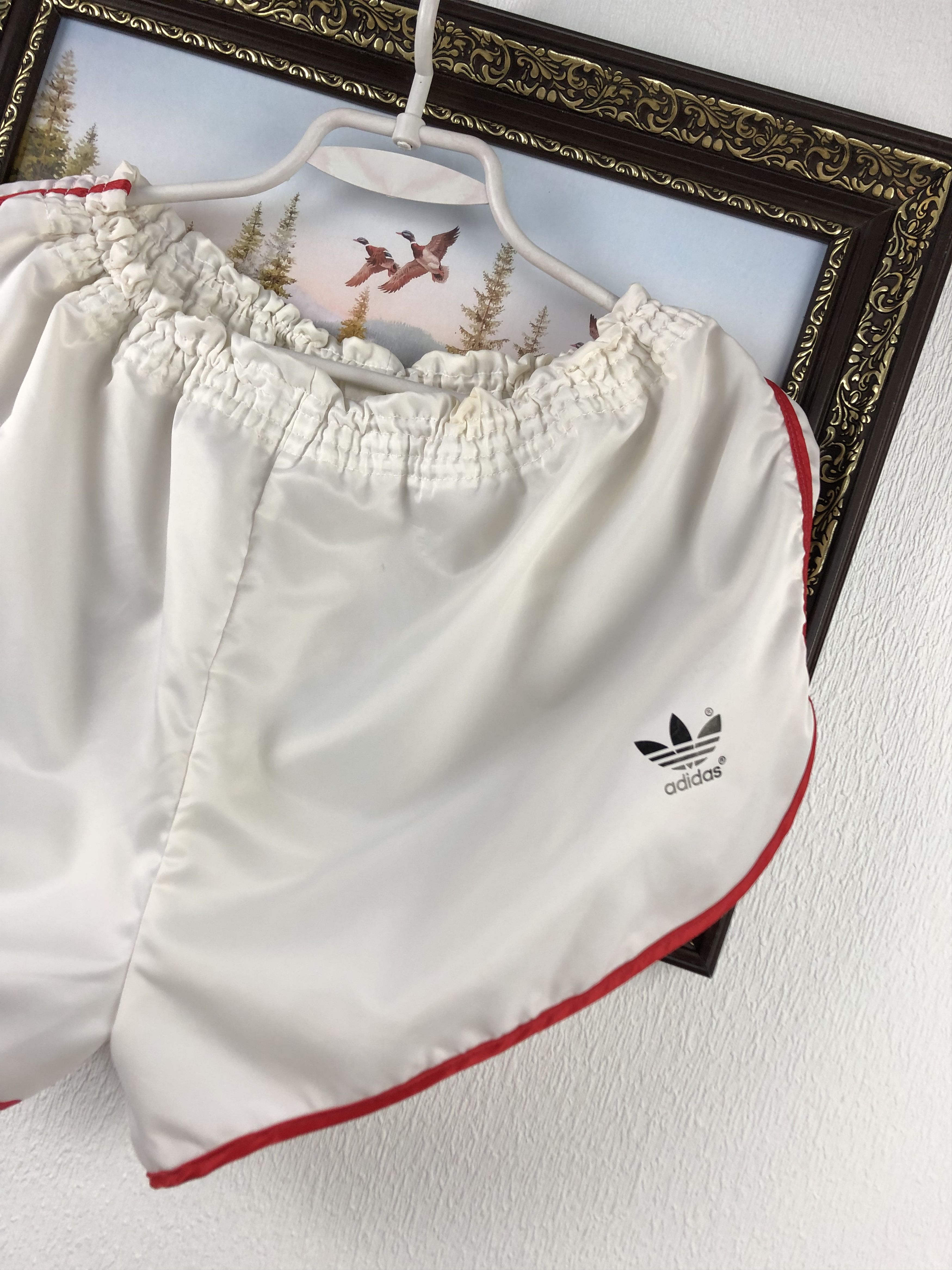 Adidas Vintage 80's Adidas West Germany Nylon Athletic White Shorts Size US 34 / EU 50 - 3 Thumbnail