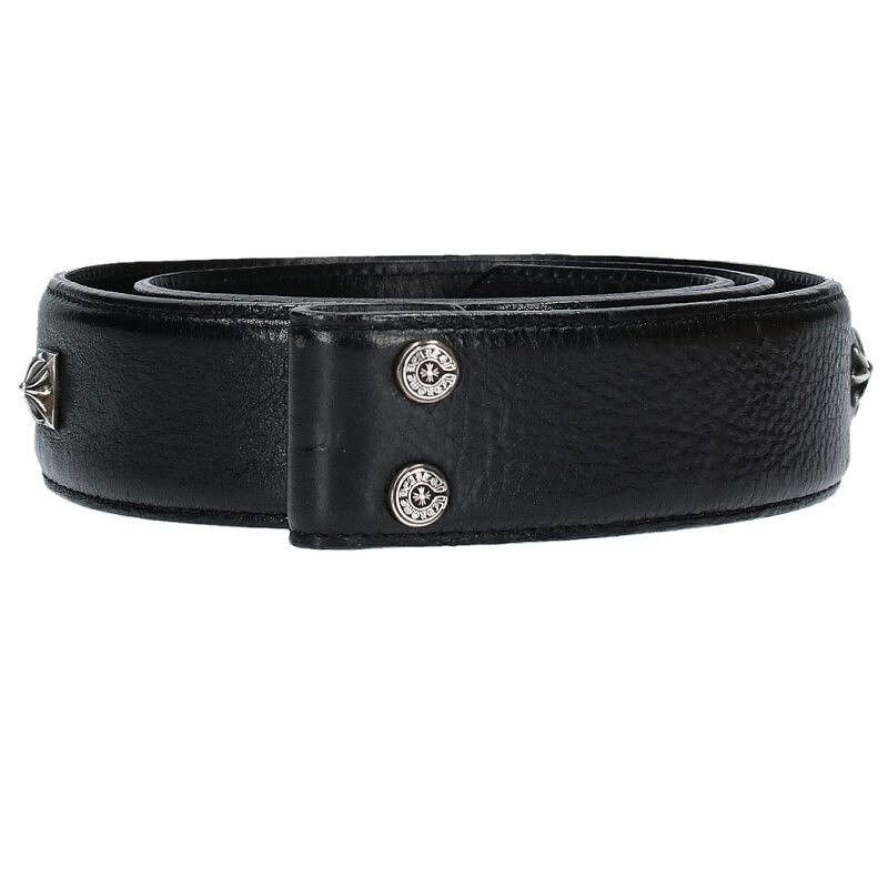 Pre-owned Chrome Hearts 2 Stud Pyramid Belt