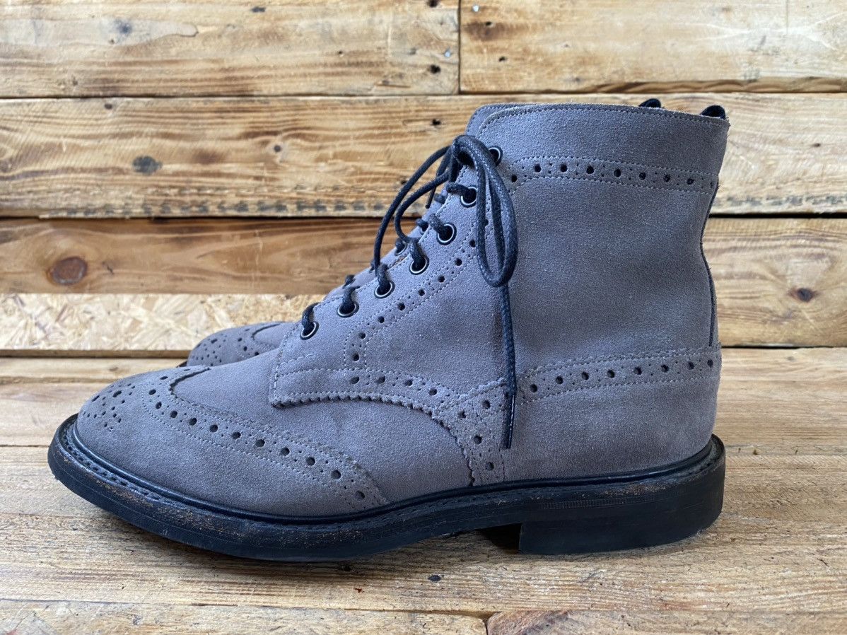 Tricker's Trickers Stow Country dress suede wingtip brouges sz 7.5 Size US 8.5 / EU 41-42 - 10 Thumbnail