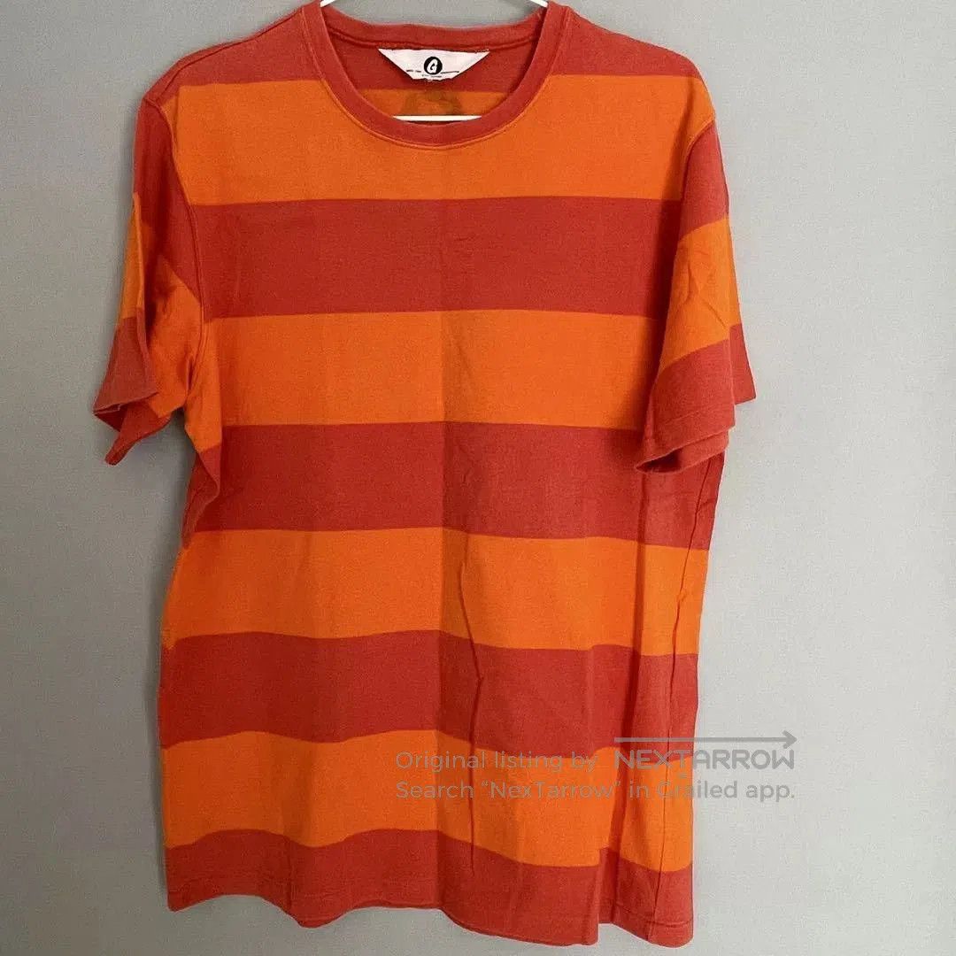 GOODENOUGH goodenough orange striped short sleeve tee. Size US L / EU 52-54 / 3 - 2 Thumbnail