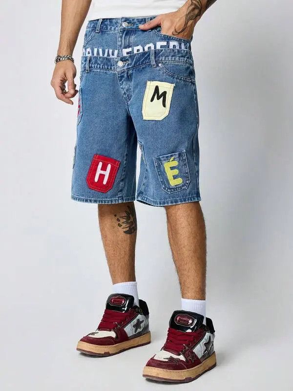 Japanese Brand Fumina x ishi Doule Waistband Y2k Shorts Jorts Denim Size US 32 / EU 48 - 4 Thumbnail