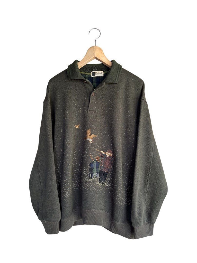 Vintage Vintage Bush Hill Knit Sweatshirt Size US M / EU 48-50 / 2 - 1 Thumbnail