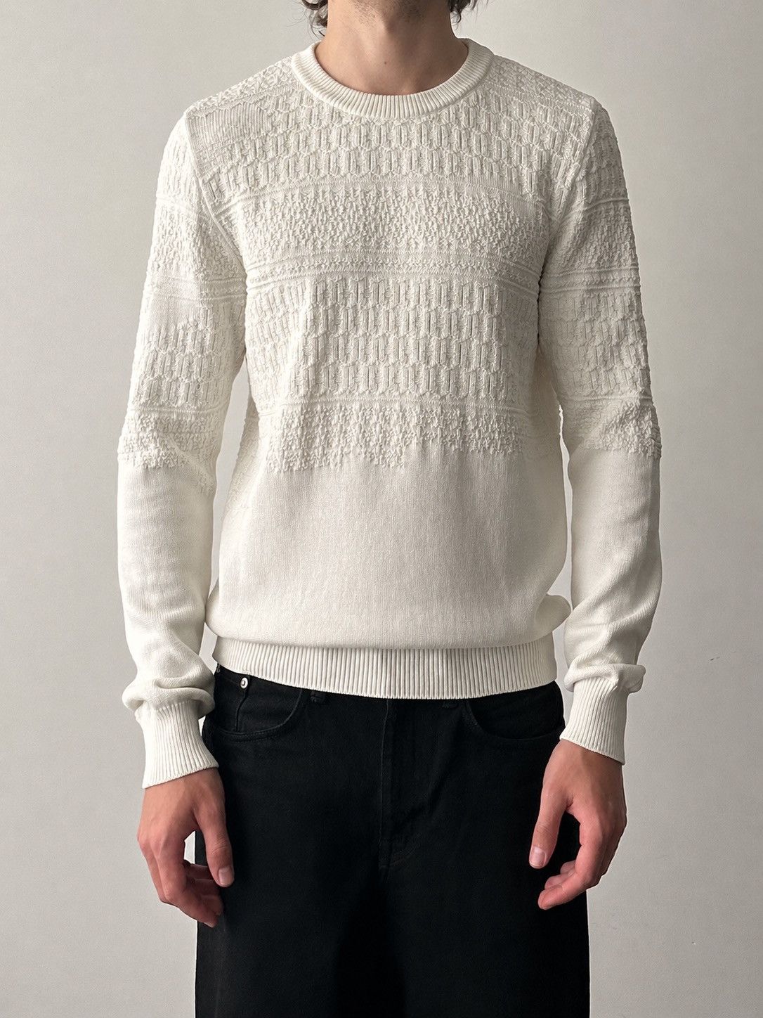 Maison Margiela Maison Margiela Irregular Texture Sweater Size US L / EU 52-54 / 3 - 1 Thumbnail