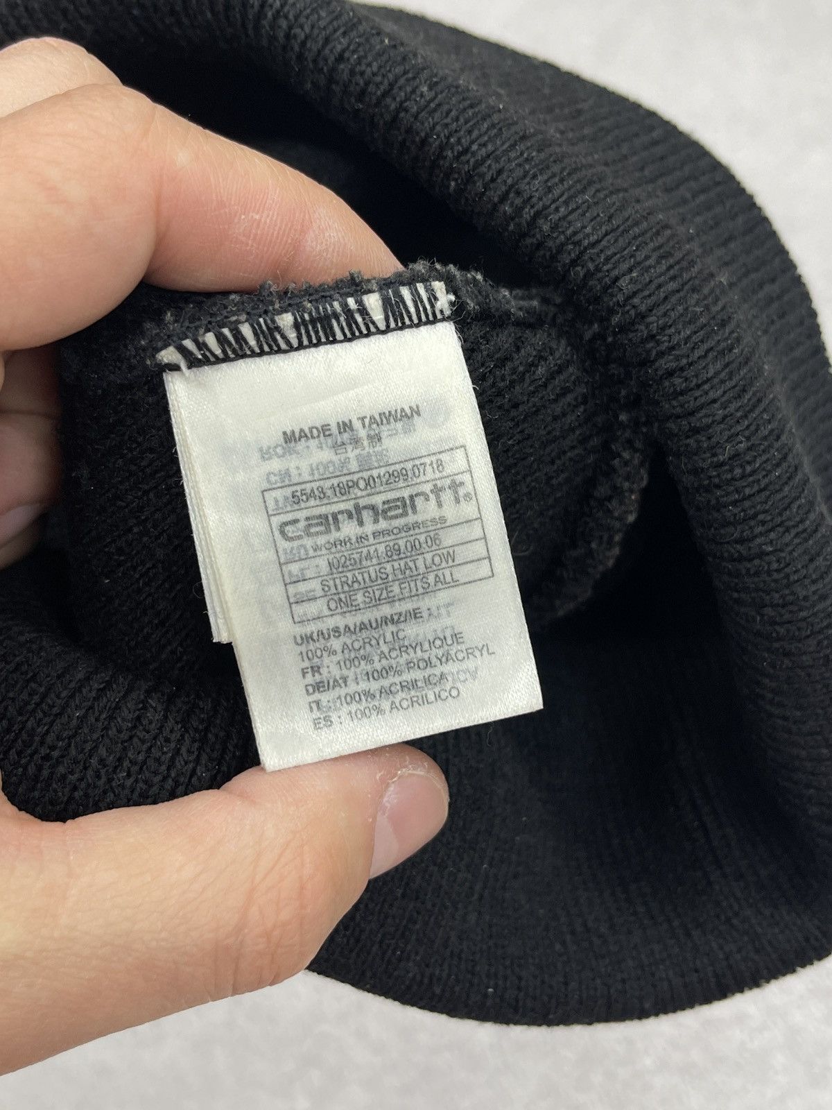Carhartt Mens Carhartt Stratus Beanie Hat Low Black Size ONE SIZE - 6 Thumbnail