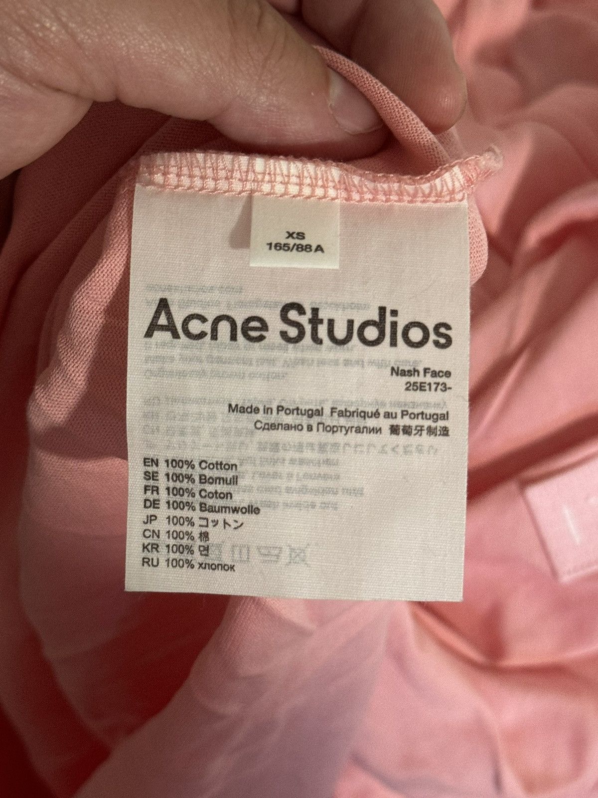 Acne Studios Acne Studios Nash Face T-Shirt Size US XS / EU 42 / 0 - 6 Thumbnail