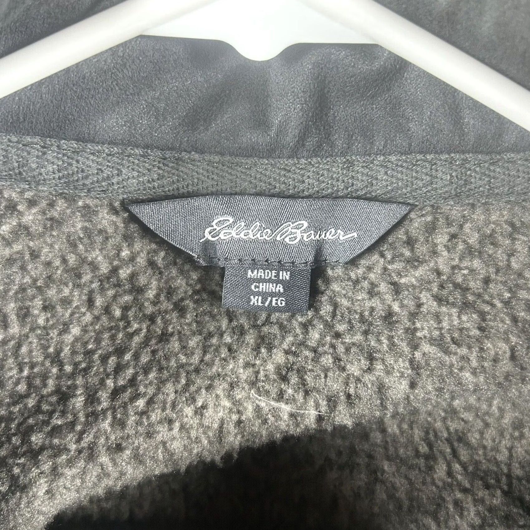 Eddie Bauer Eddie Bauer Men's XL Sweater Fleece Pullover 1/4 Zip XLarge Pullover Snap Pocket Gray Size US XL / EU 56 / 4 - 2 Thumbnail