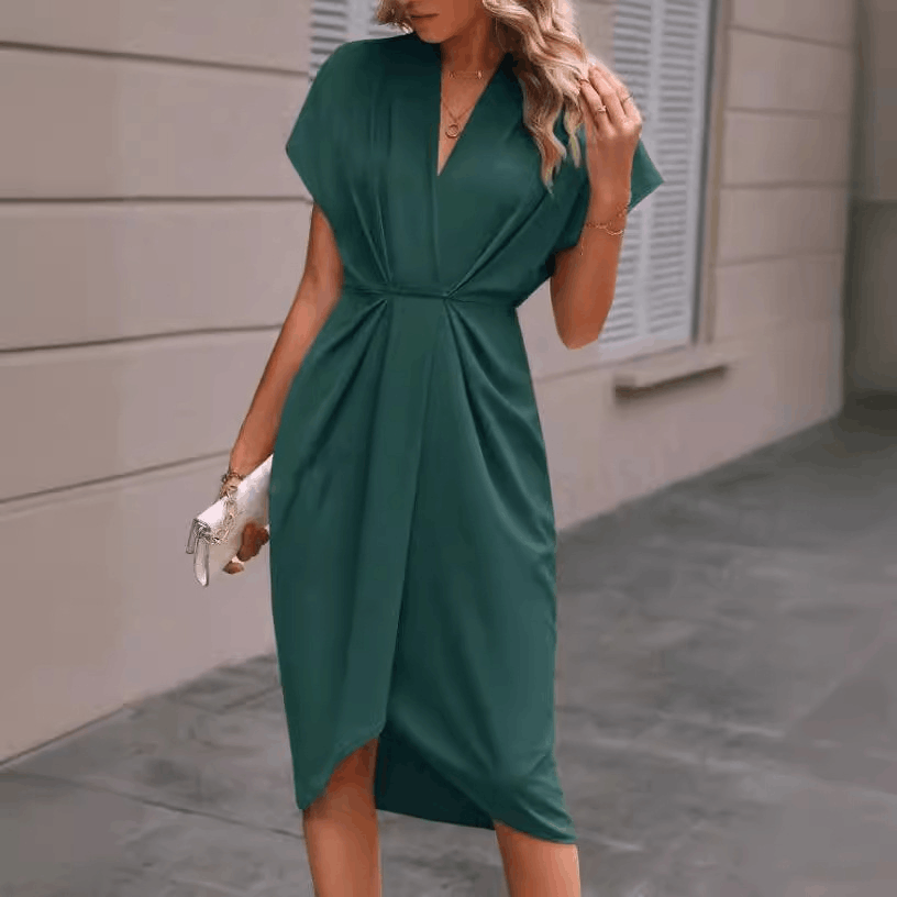 Other Summer Fashion V-neck Short Sleeve Dresses Women Size M / US 6-8 / IT 42-44 - 1 Thumbnail