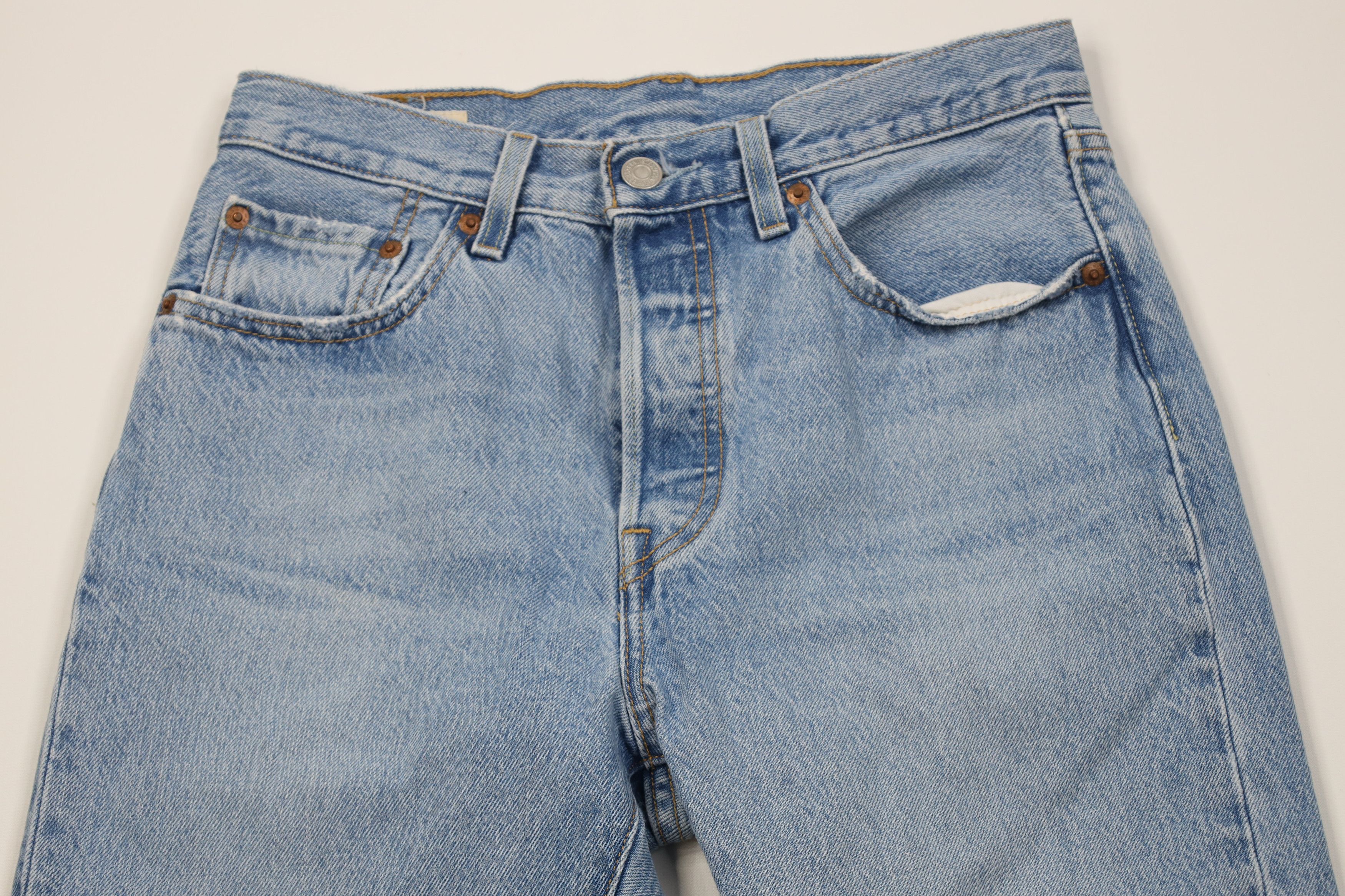 Levi's Vintage Y2K Levis 501xx Premium Original Straight Leg Jeans Size 27" / US 4 / IT 40 - 2 Thumbnail