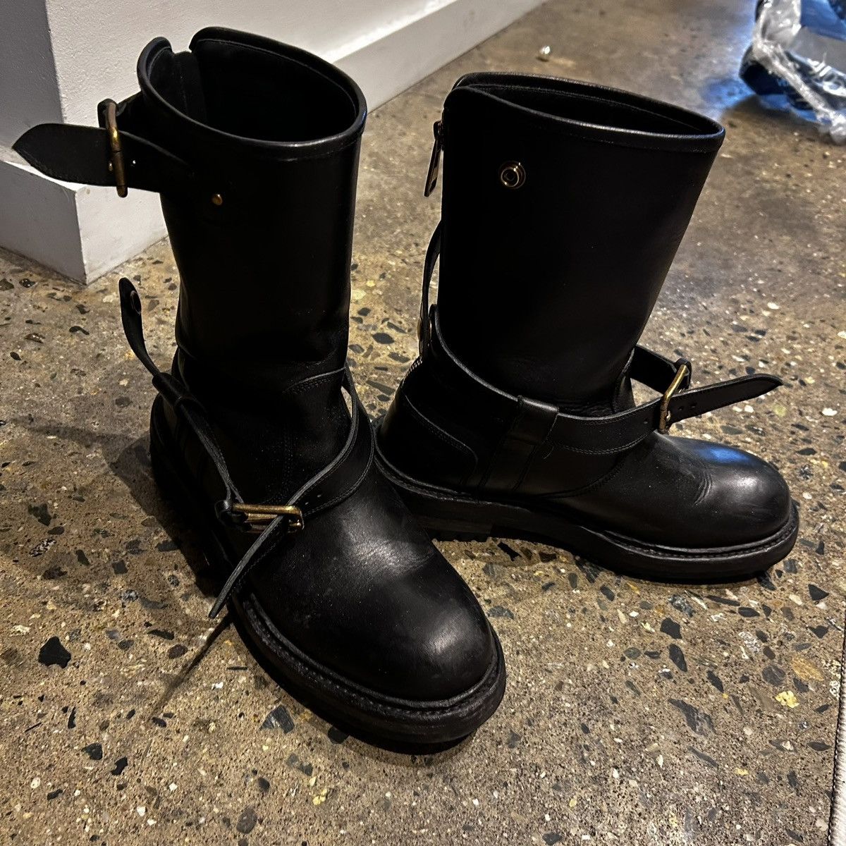 Dolce & Gabbana Runway Buckle Boots Sz 41.5 Size US 7.5 / EU 40-41 - 3 Thumbnail