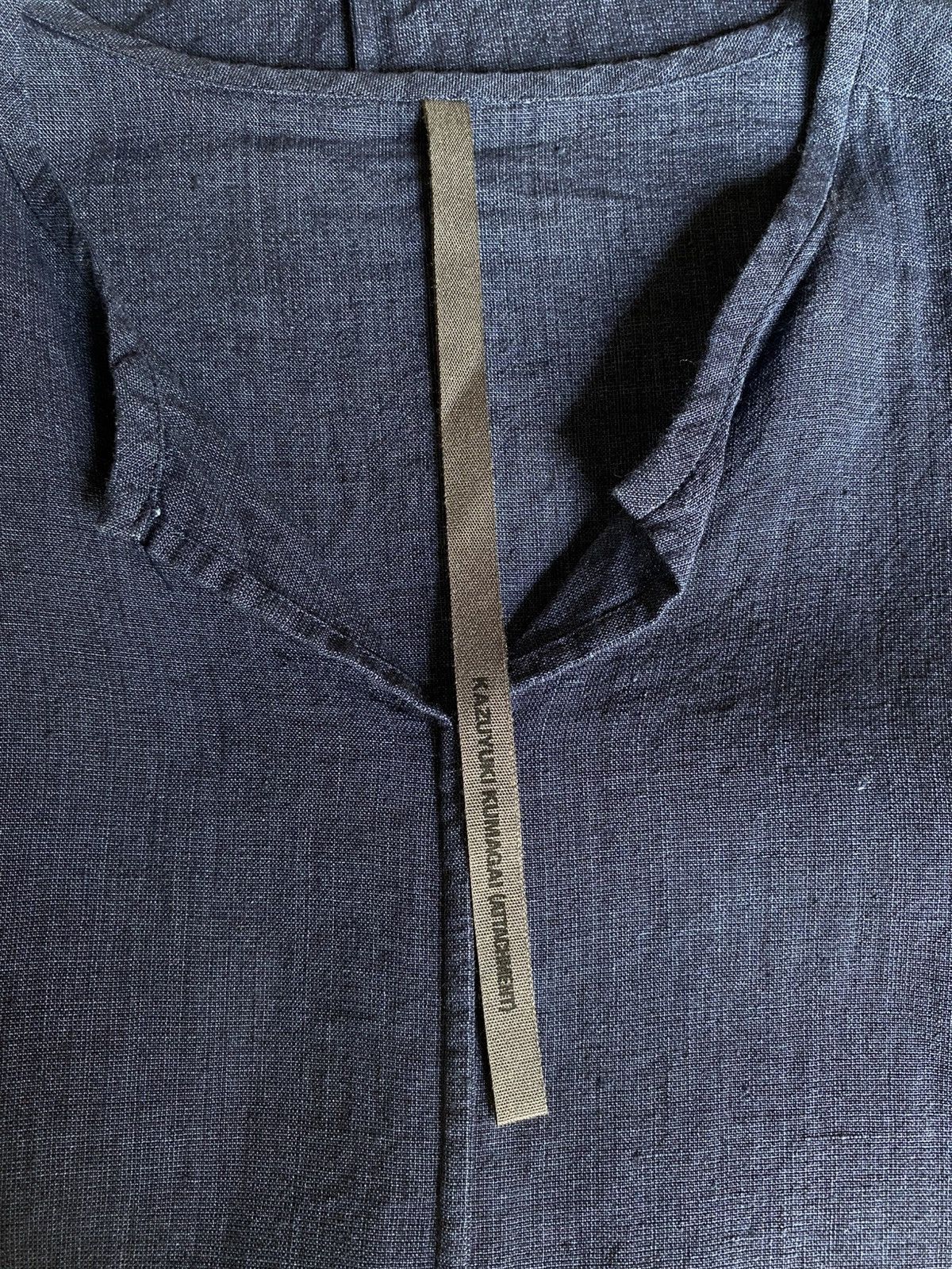 Kazuyuki Kumagai Attachment KAZUYUKI KUMAGAI (ATTACHMENT) Indigo V-Neck Tunic Size US M / EU 48-50 / 2 - 7 Thumbnail