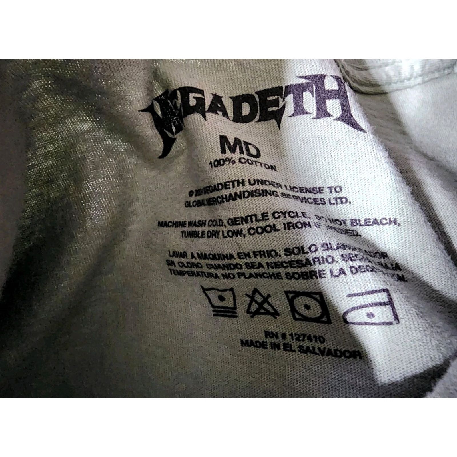 Vintage Megadeth Symphony of Destruction Graphic T Shirt Band Tee Adult M Green Slim Fit Short Sleeve Crew Neck Unisex Mens Womens US Size M Size US M / EU 48-50 / 2 - 4 Thumbnail