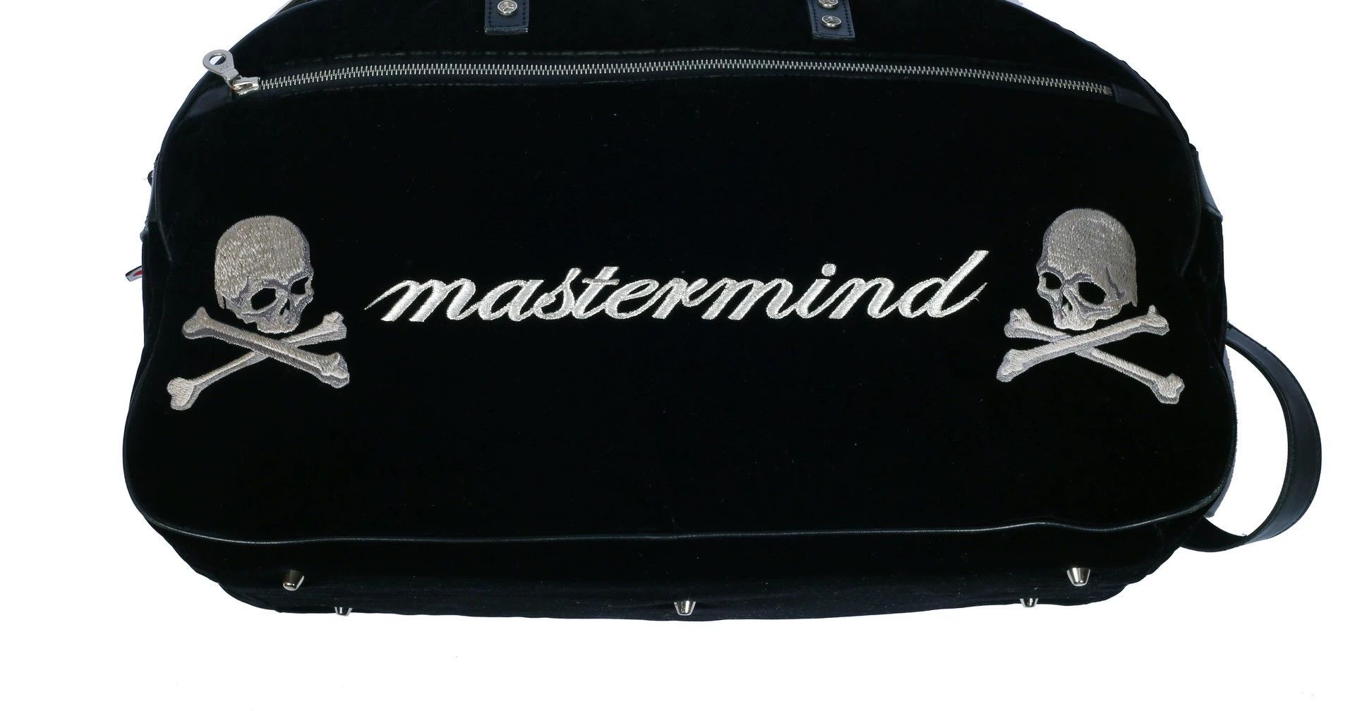 Mastermind Japan MMJ 12AW Skull Silver Thread Velour Boston Bag Size ONE SIZE - 5 Thumbnail