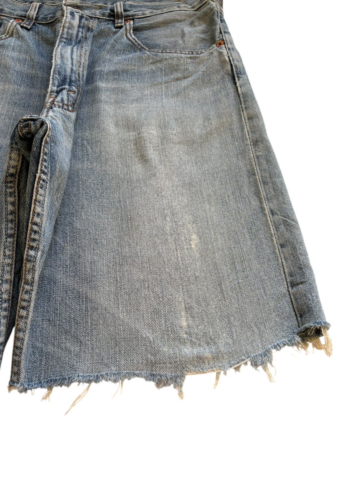 Levi's Vintage 90s Levis 504 Distressed Loose Jean Shorts Jorts Size US 34 / EU 50 - 9 Thumbnail