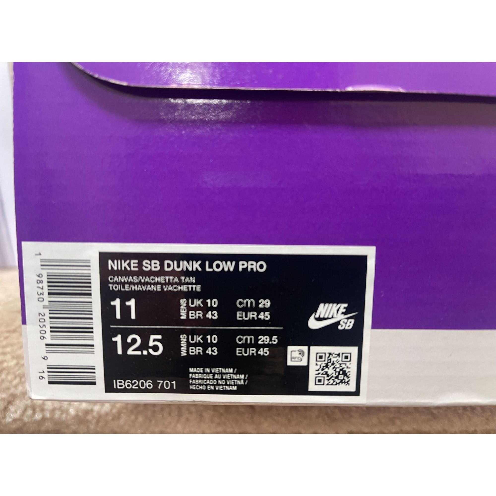 Nike Nike SB Dunk Low Pro Som Tum Canvas Mens 11us Size US 11 / EU 44 - 9 Thumbnail