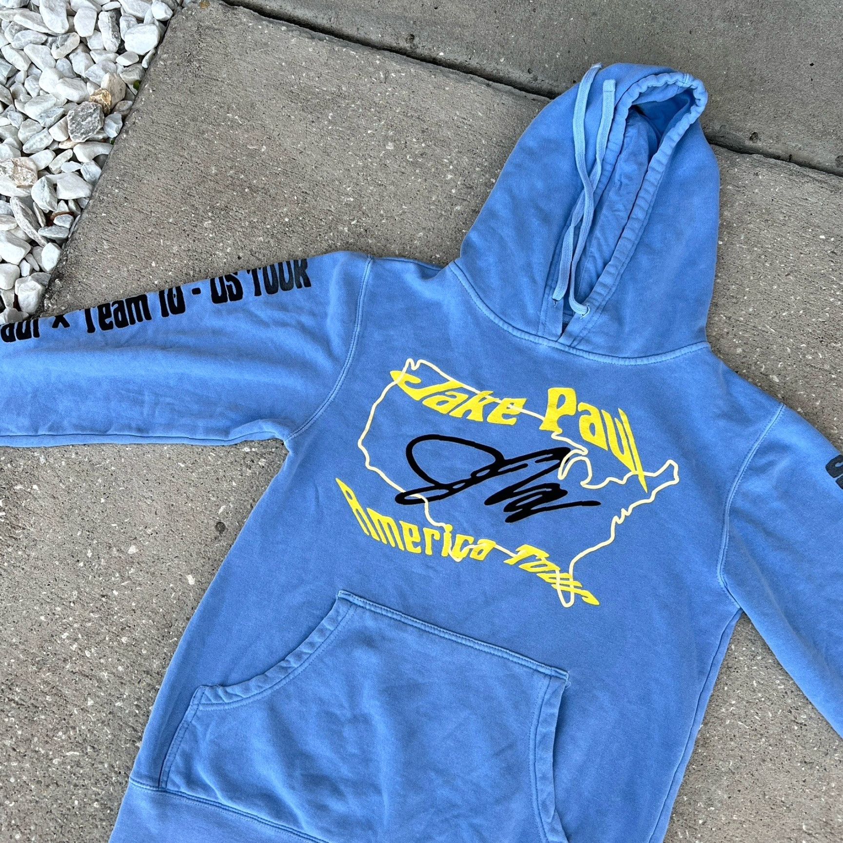 Doublet VINTAGE Jake Paul Hoodie Sweatshirt Men Small Blue 2018 American Tour Graphic Pullover All Seasons Size US S / EU 44-46 / 1 - 2 Thumbnail