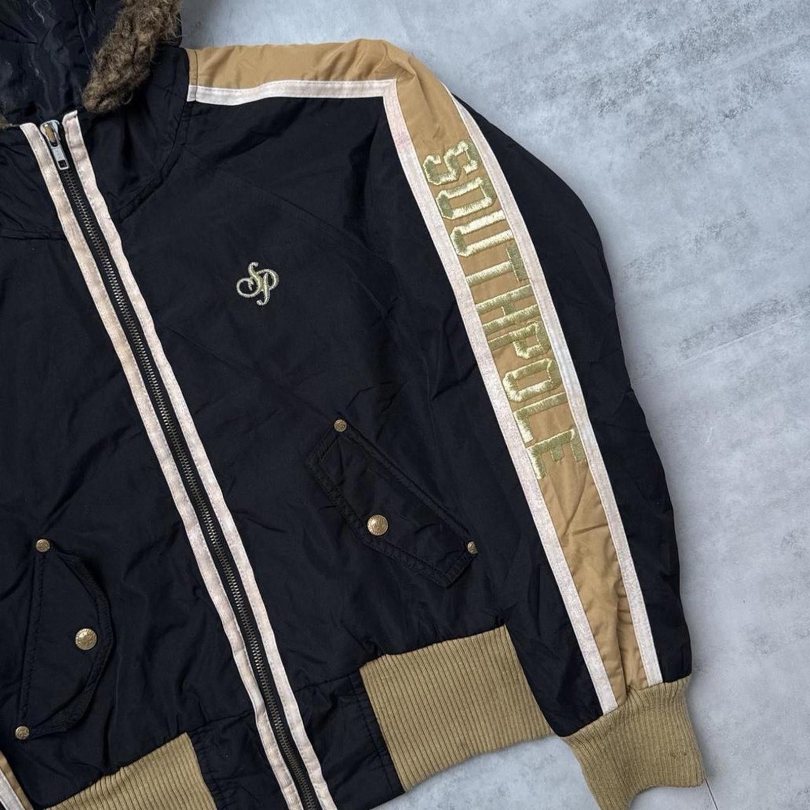 Southpole Y2K Southpole Black Puffy 00s Zip Up Fur Hooded Jacket Size M / US 6-8 / IT 42-44 - 3 Thumbnail