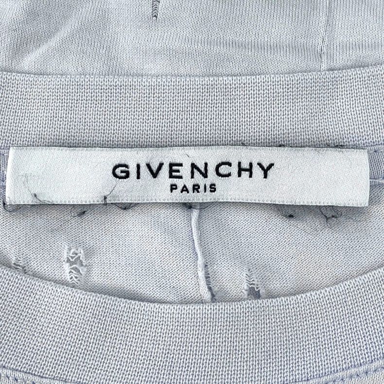 Givenchy Givenchy Light Blue Logo Letter Print T-Shirt Size US L / EU 52-54 / 3 - 6 Thumbnail