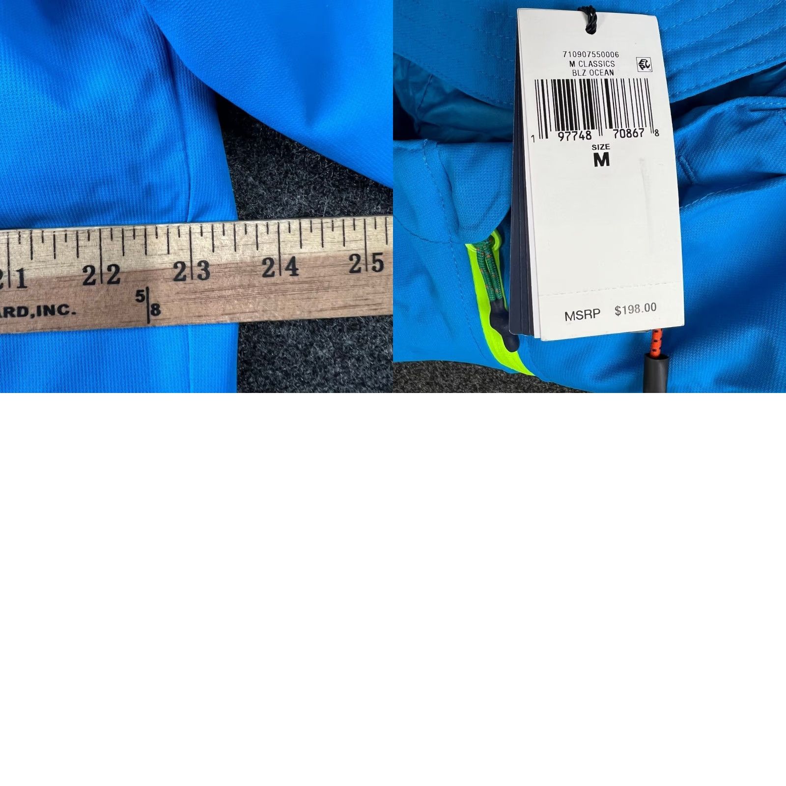 POLO RALPH LAUREN Water-Resistant Hooded Jacket Men's M Blue