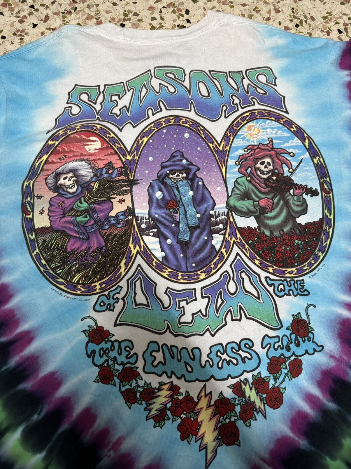 Grateful Dead × Vintage Vintage ‘01 Grateful Dead Seasons of the Dead Endless Tour Size US L / EU 52-54 / 3 - 2 Thumbnail
