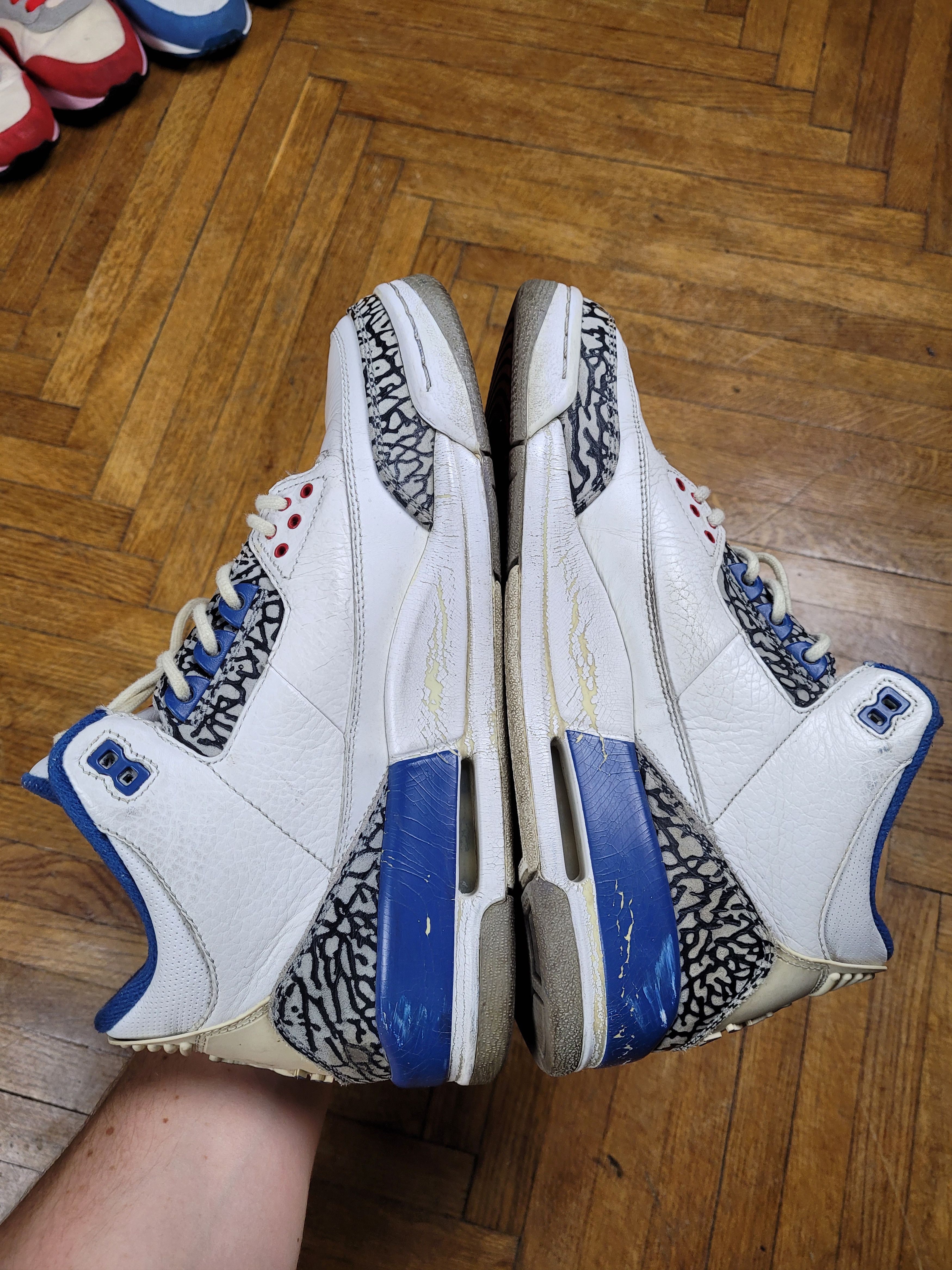 Jordan Brand × Nike 2009 Vintage NIke Air Jordan III 3 True Blue Size US 9.5 / EU 42-43 - 6 Thumbnail
