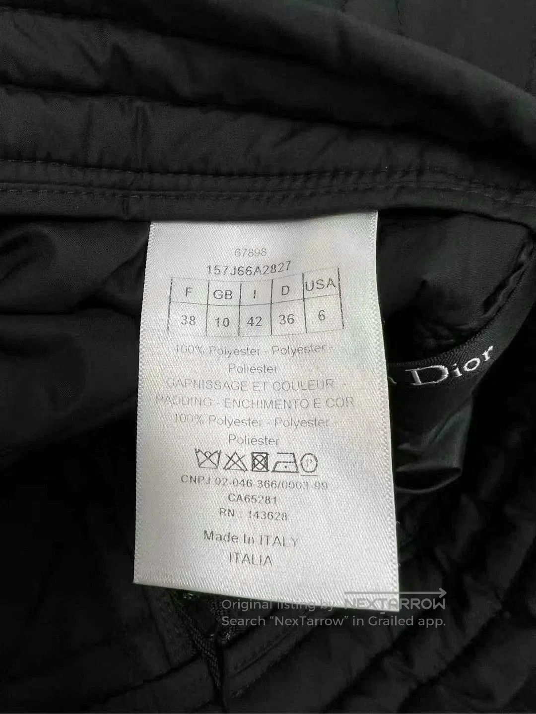 Dior dior black quilted mini skirt. Size 37" - 4 Thumbnail