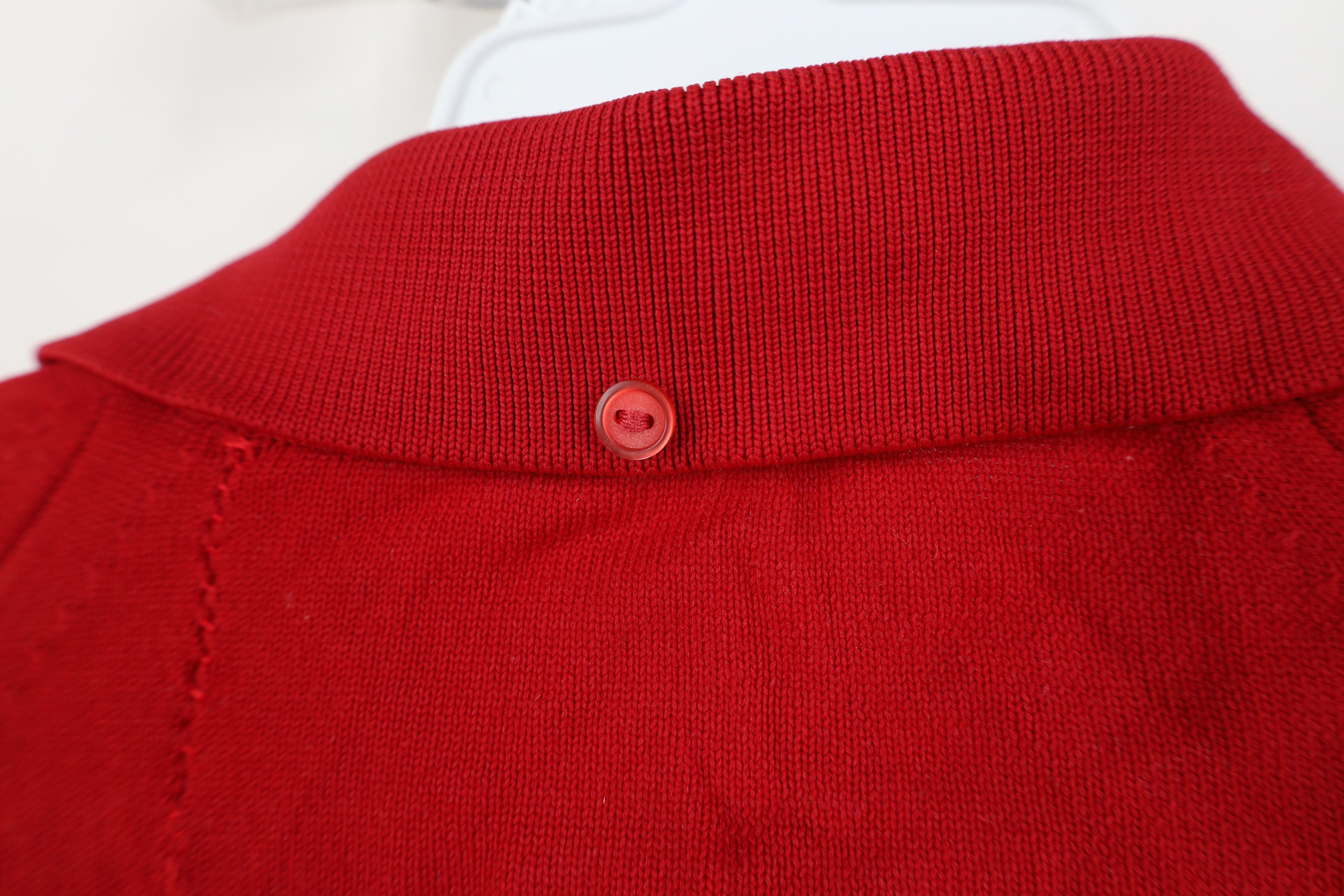 Vintage Vintage 50s 60s Streetwear Knit Collared Pullover Polo Red Size US L / EU 52-54 / 3 - 10 Thumbnail