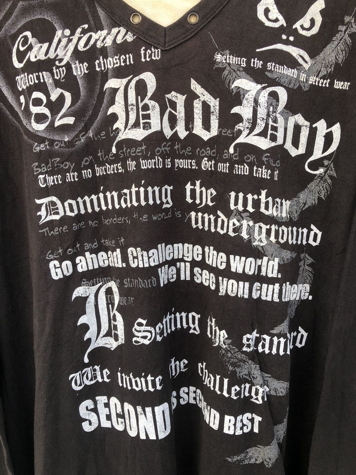 If Six Was Nine × Japanese Brand × Le Grande Bleu (L.G.B.) Badboy Faded Long Sleeve Poem ifsixwasnine Lgb Style Size US L / EU 52-54 / 3 - 4 Thumbnail