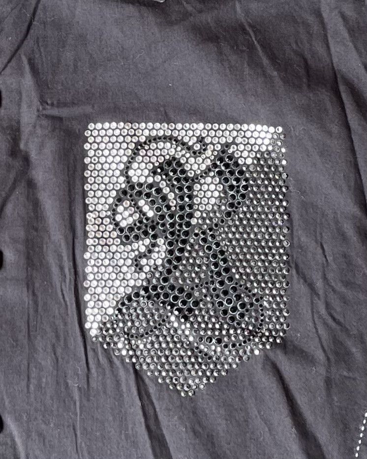 Other a Y2k Rawyalty Grunge Bedazzled Skull Western Button Shirt Size US M / EU 48-50 / 2 - 3 Thumbnail