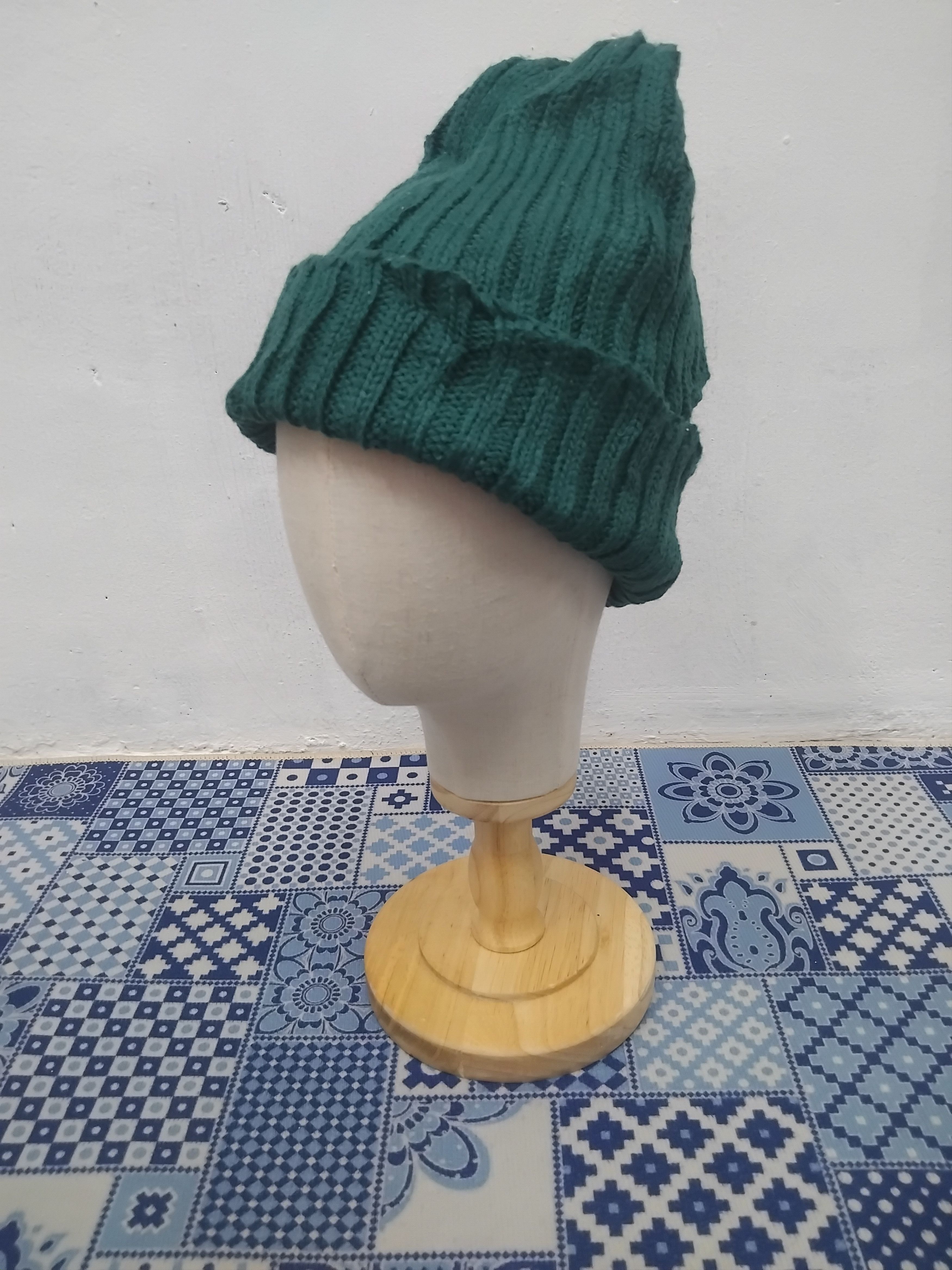 Japanese Brand 💥Heart market green colour beanie Size ONE SIZE - 7 Thumbnail