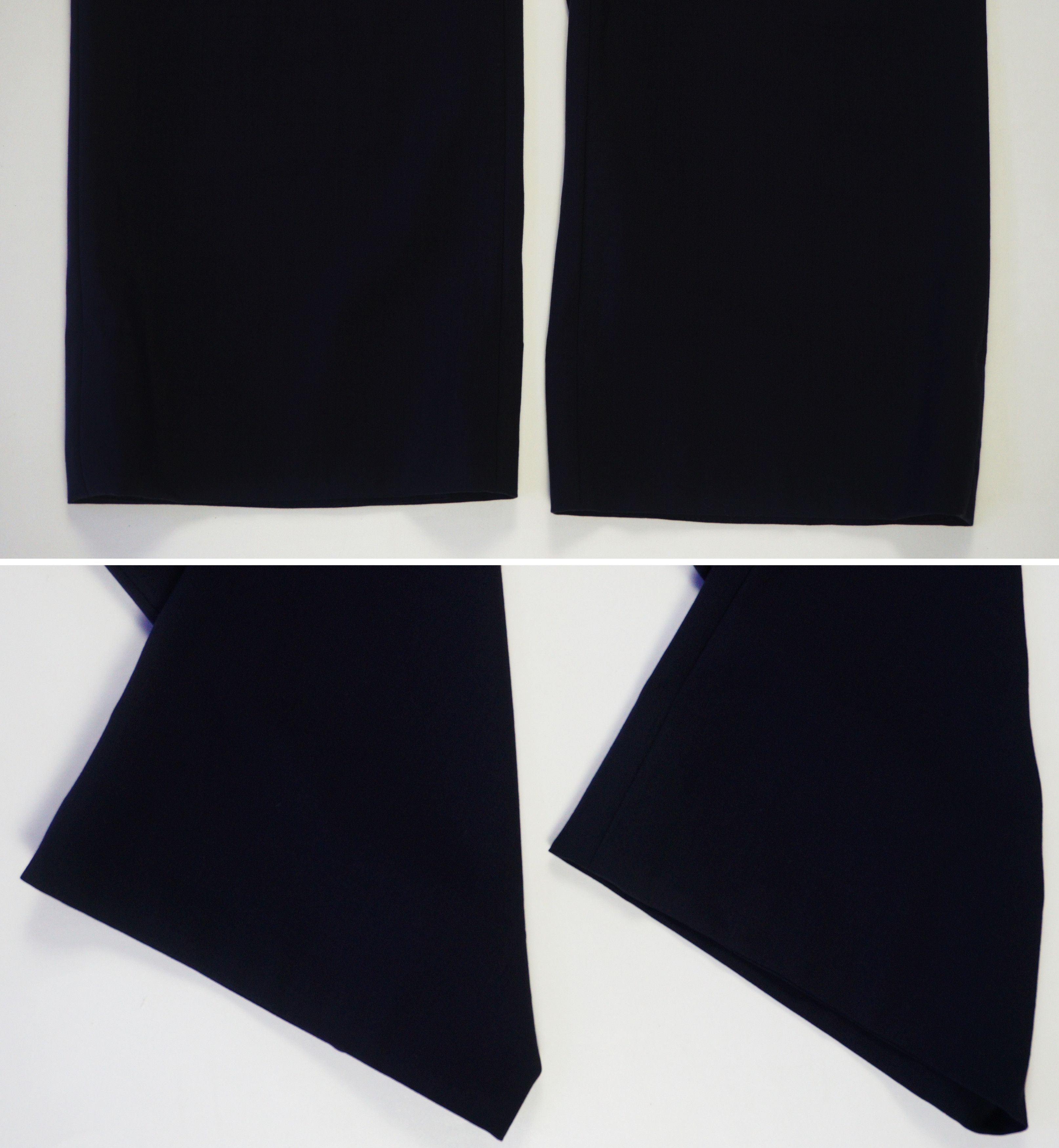 Armani Collezioni Armani Collezioni Lana Vergine Wide Leg High Waisted Pants Size 28" / US 6 / IT 42 - 4 Thumbnail